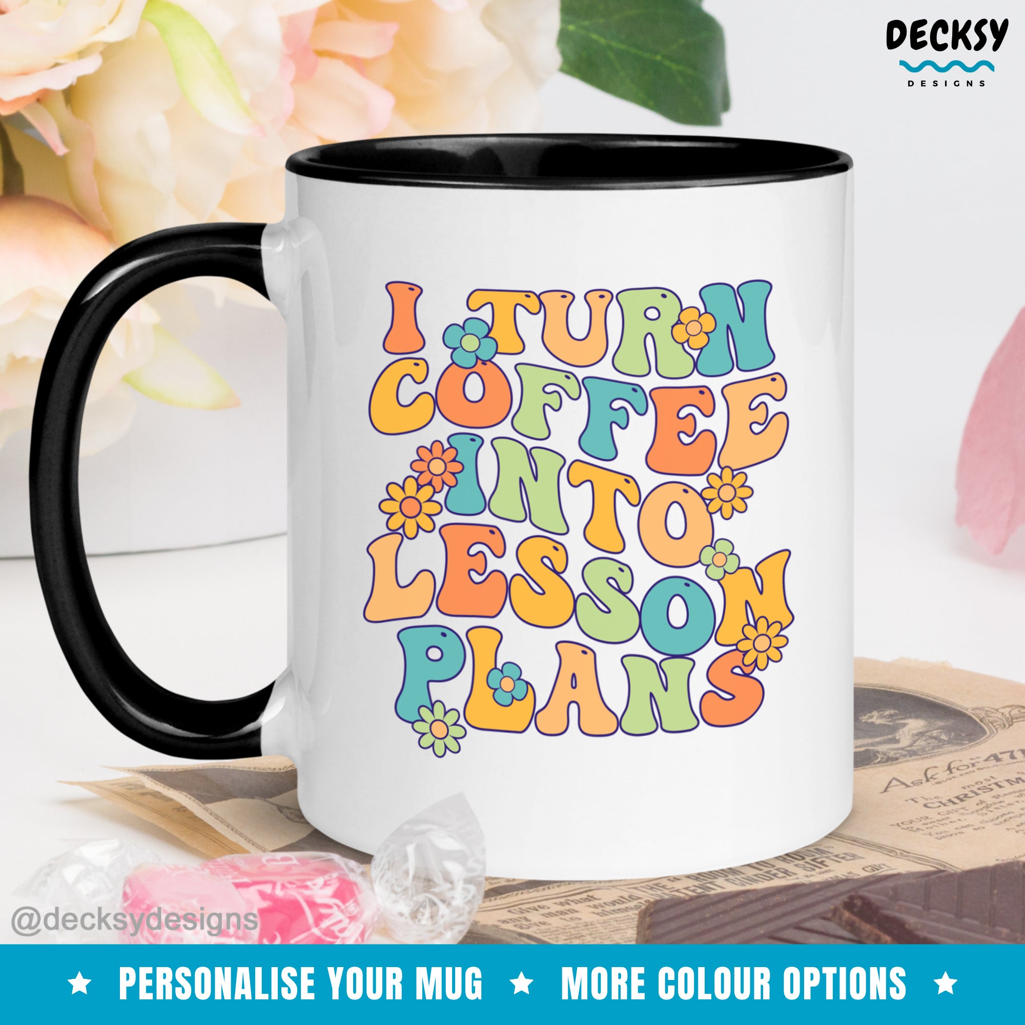 Funny Teacher Mug, Custom Teaching Life Gift