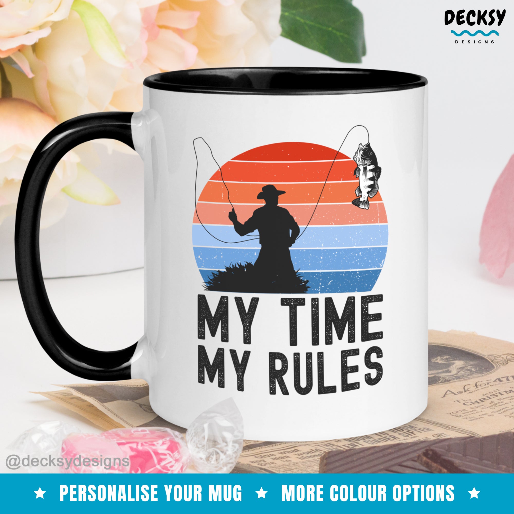 Fishing Retirement Mug, Custom Retired Gift For Dad