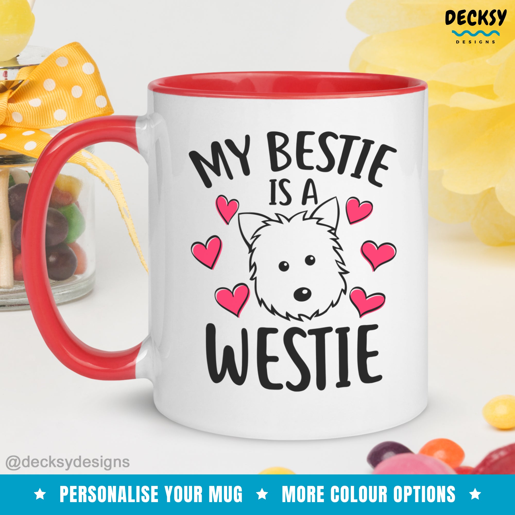 Westie Coffee Mug, Personalised West Highland Terrier Gift