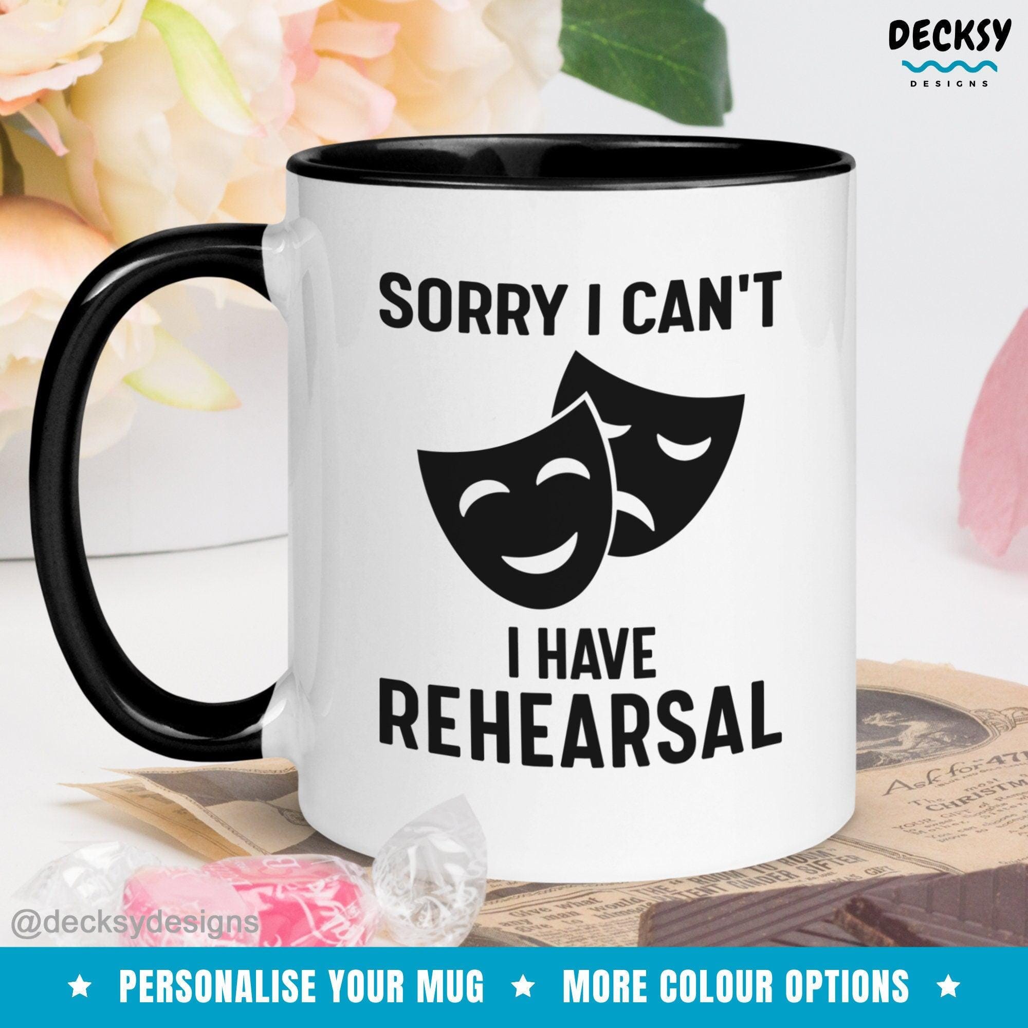 Acting Coffee Mug, Custom Gift For Actor-Home & Living:Kitchen & Dining:Drink & Barware:Drinkware:Mugs-DecksyDesigns-White Mug 11 oz-NO PERSONALISATION-DecksyDesigns