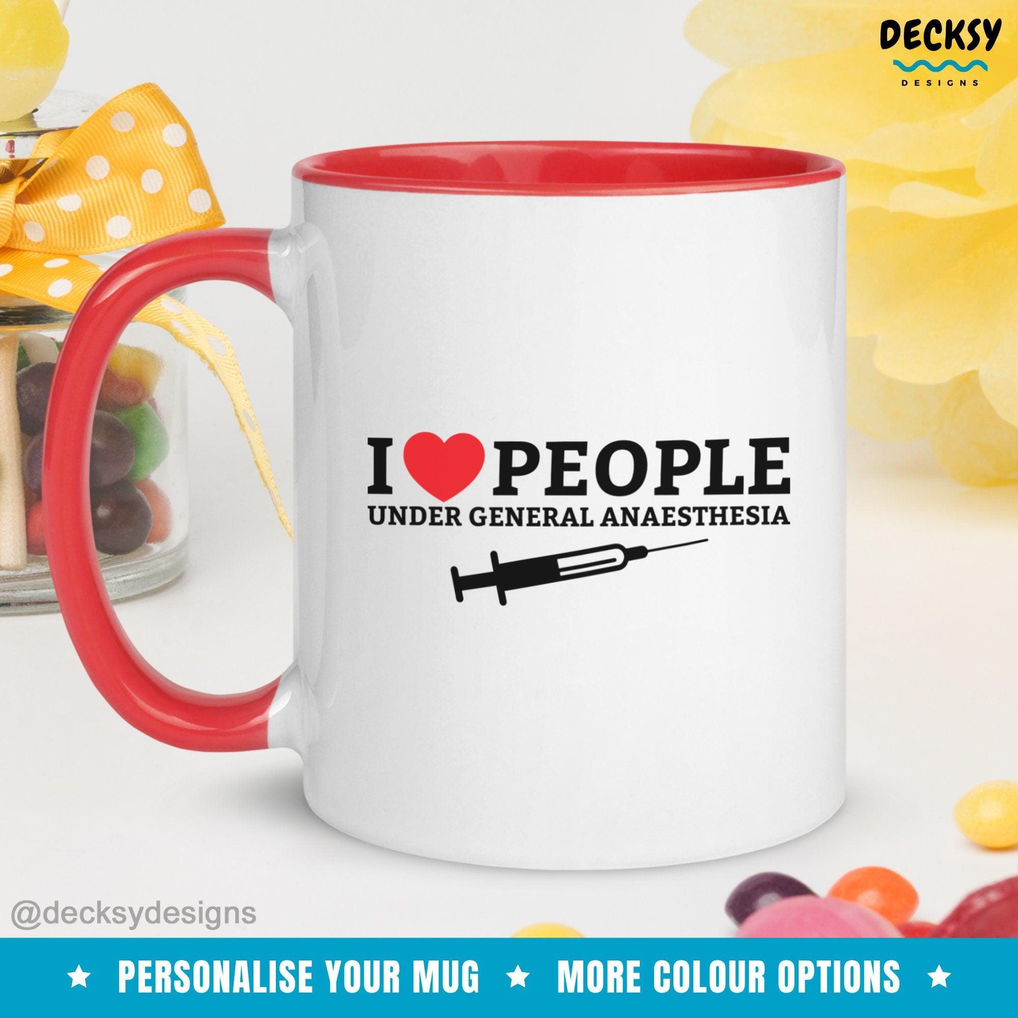 Anesthesiologist Mug, Custom Gift For Anaesthetist-Home & Living:Kitchen & Dining:Drink & Barware:Drinkware:Mugs-DecksyDesigns-White Mug 11 oz-NO PERSONALISATION-DecksyDesigns
