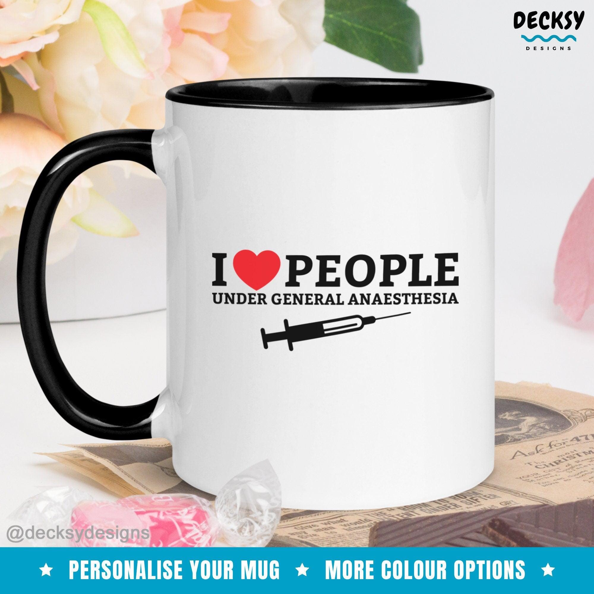 Anesthesiologist Mug, Custom Gift For Anaesthetist-Home & Living:Kitchen & Dining:Drink & Barware:Drinkware:Mugs-DecksyDesigns-White Mug 11 oz-NO PERSONALISATION-DecksyDesigns