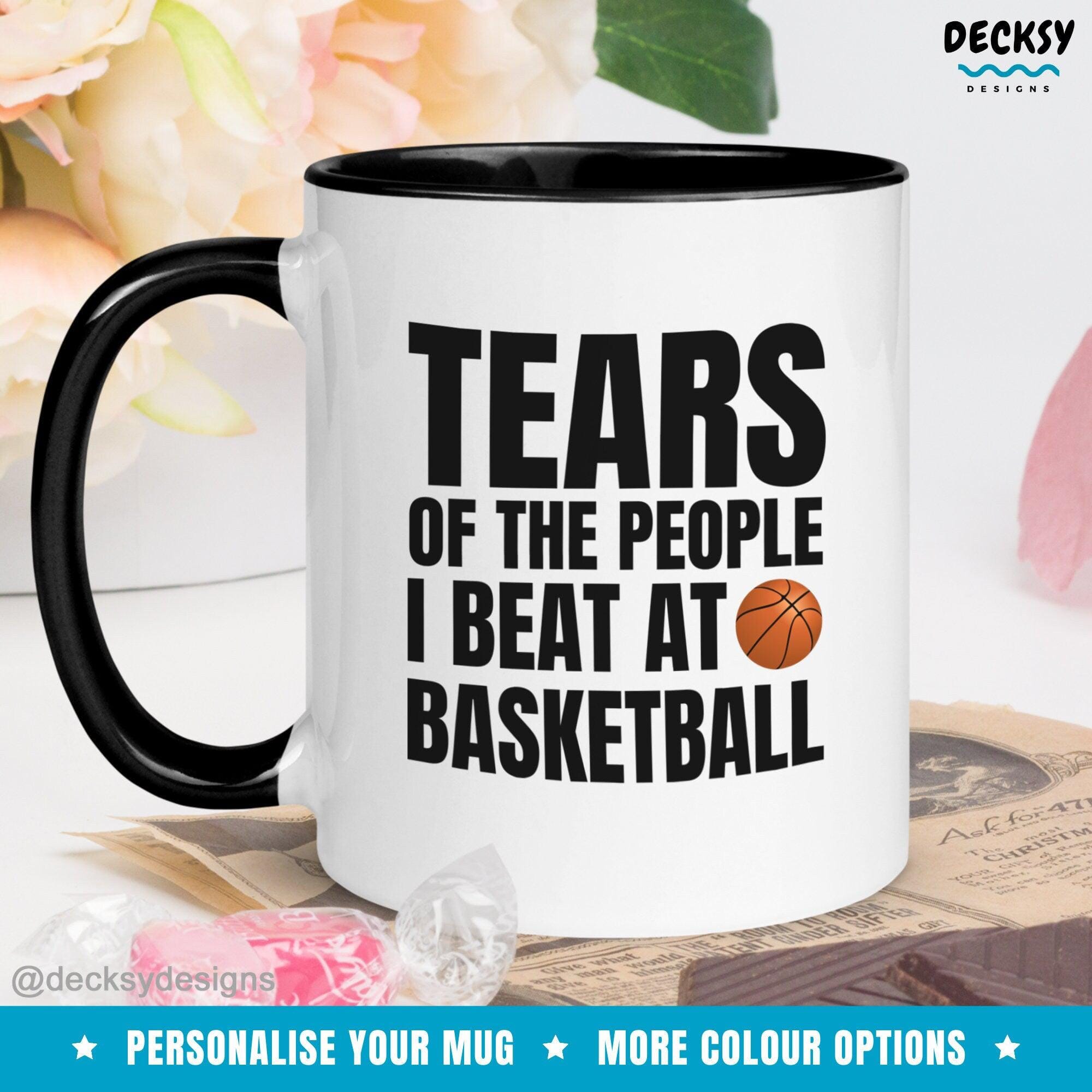 Basketball Mug, Basketball Player Gift-Home & Living:Kitchen & Dining:Drink & Barware:Drinkware:Mugs-DecksyDesigns-White Mug 11 oz-NO PERSONALISATION-DecksyDesigns