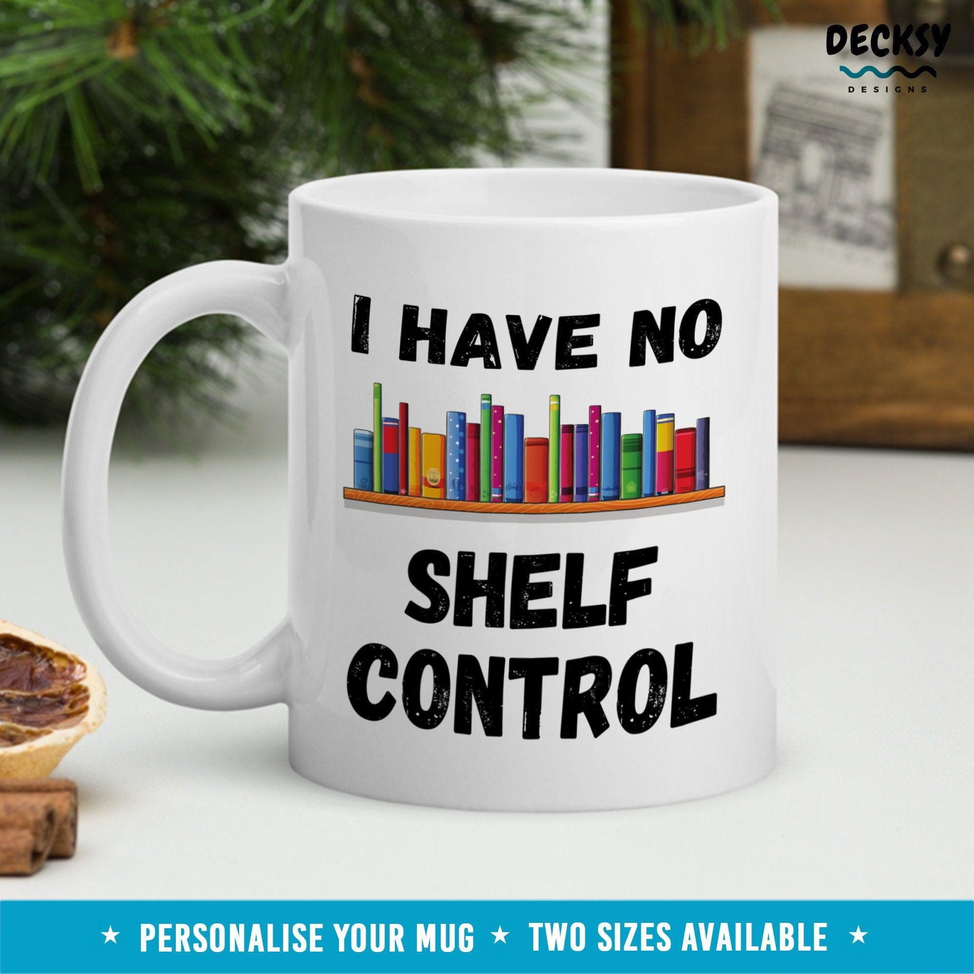 Book Lover Coffee Mug, Custom Book worm Gifts-Home & Living:Kitchen & Dining:Drink & Barware:Drinkware:Mugs-DecksyDesigns-11 Oz-NO PERSONALISATION-DecksyDesigns