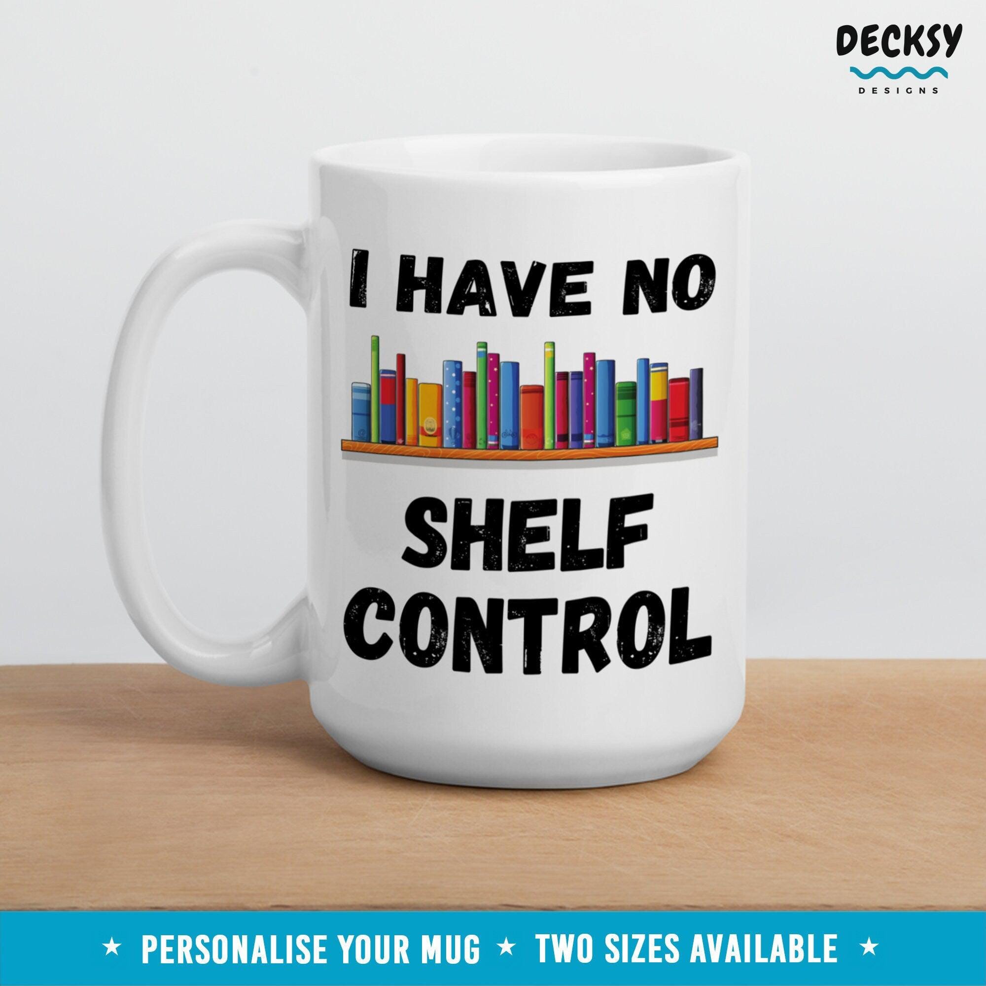 Book Lover Coffee Mug, Custom Book worm Gifts-Home & Living:Kitchen & Dining:Drink & Barware:Drinkware:Mugs-DecksyDesigns-11 Oz-NO PERSONALISATION-DecksyDesigns