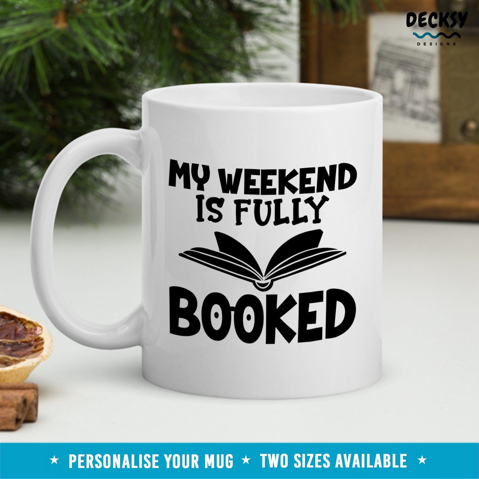 Book Lover Coffee Mug, Gift for Reader-Home & Living:Kitchen & Dining:Drink & Barware:Drinkware:Mugs-DecksyDesigns-11 Oz-NO PERSONALISATION-DecksyDesigns
