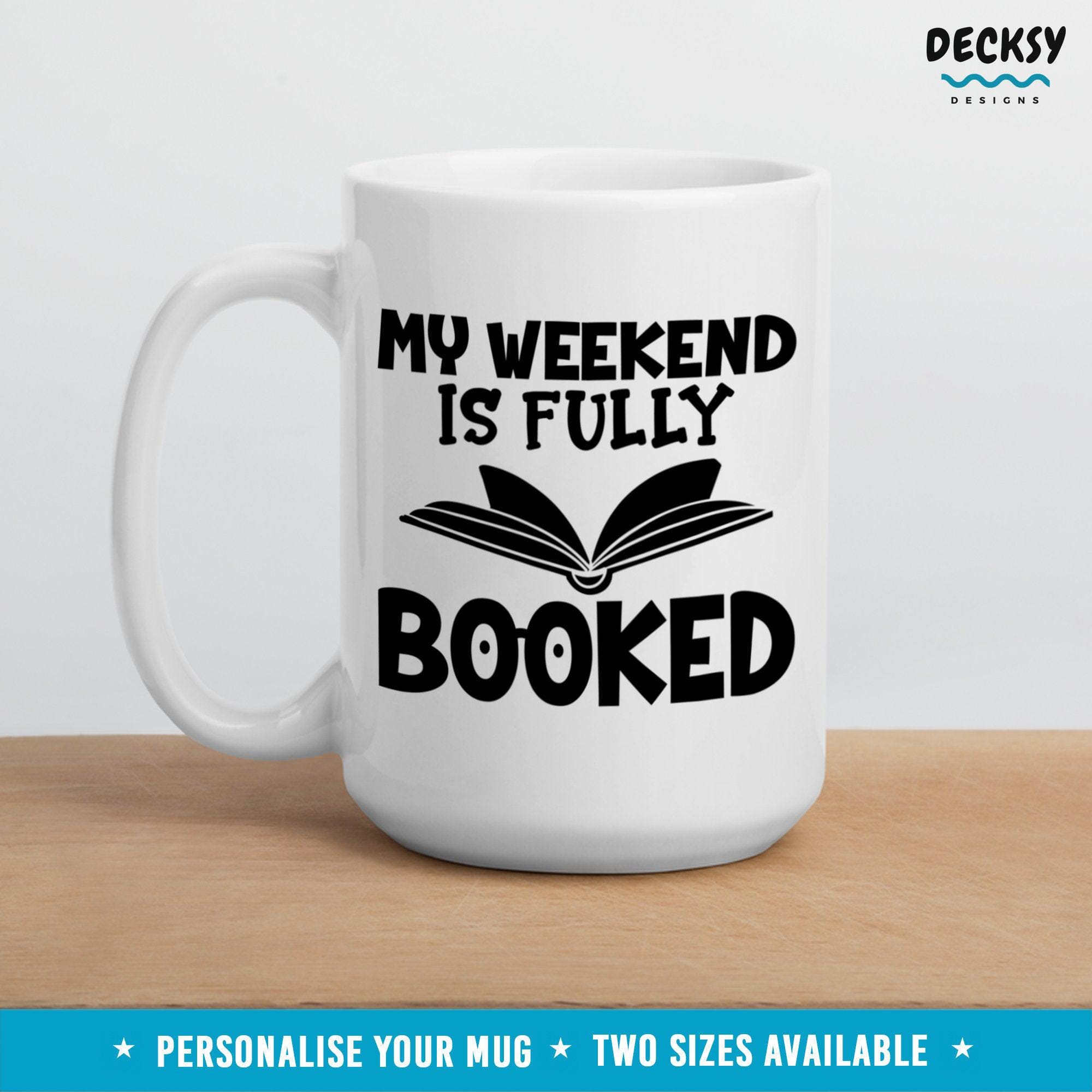 Book Lover Coffee Mug, Gift for Reader-Home & Living:Kitchen & Dining:Drink & Barware:Drinkware:Mugs-DecksyDesigns-11 Oz-NO PERSONALISATION-DecksyDesigns