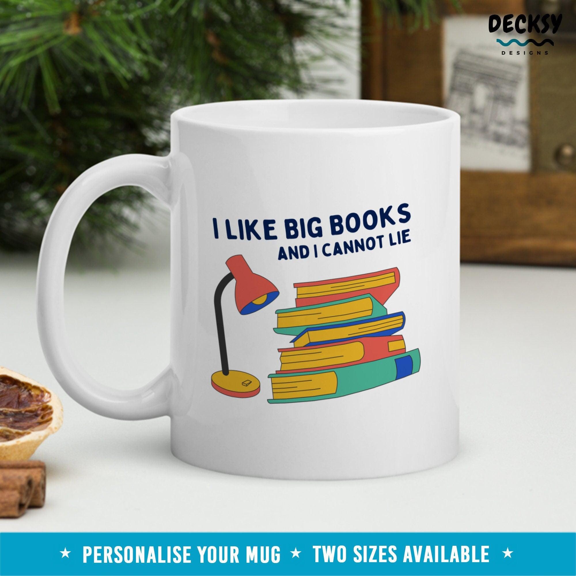 Book Lover Mug, Personalised Gift For Reader-Home & Living:Kitchen & Dining:Drink & Barware:Drinkware:Mugs-DecksyDesigns-11 Oz-NO PERSONALISATION-DecksyDesigns