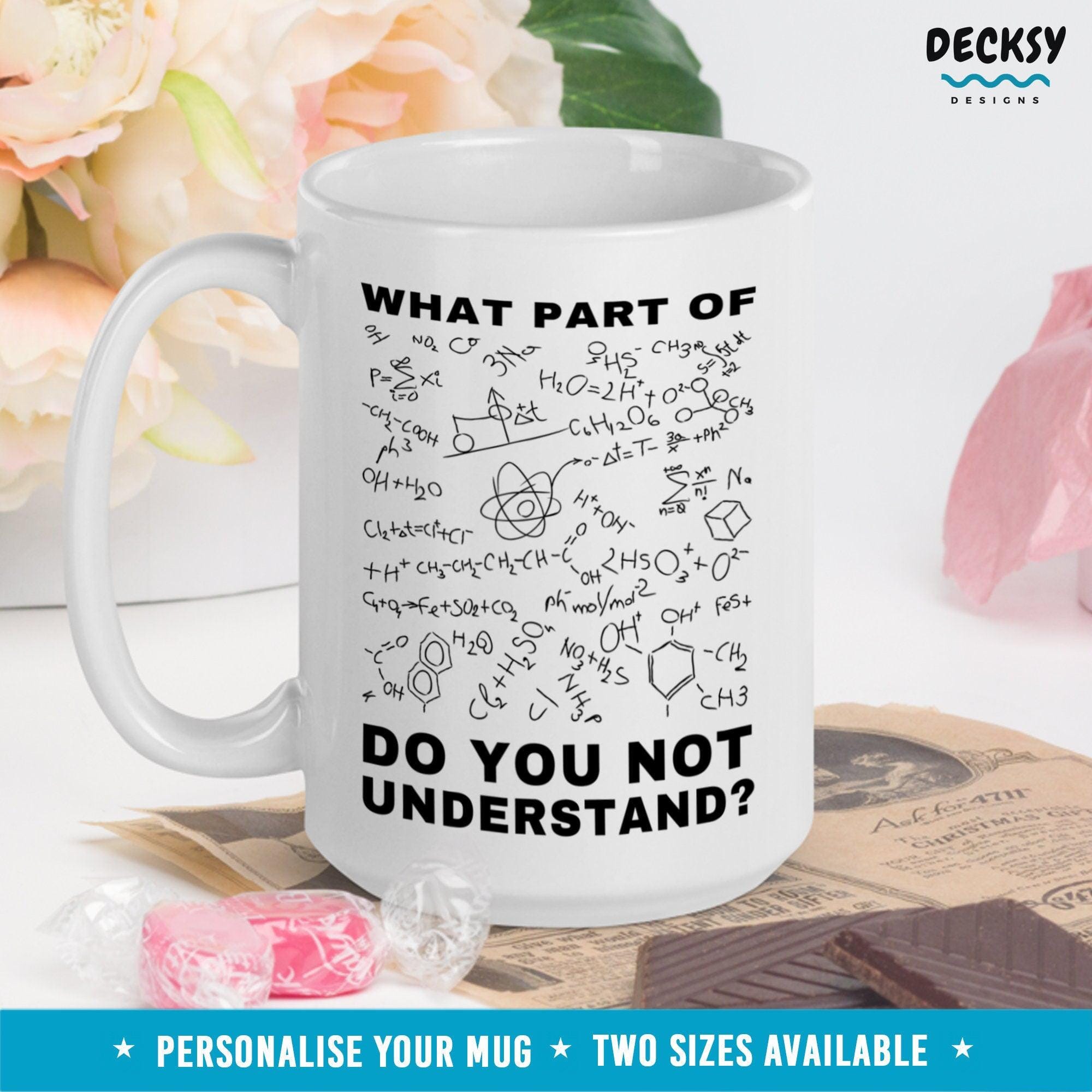 Chemistry Mug, Organic Chemistry Gift-Home & Living:Kitchen & Dining:Drink & Barware:Drinkware:Mugs-DecksyDesigns-11 Oz-NO PERSONALISATION-DecksyDesigns