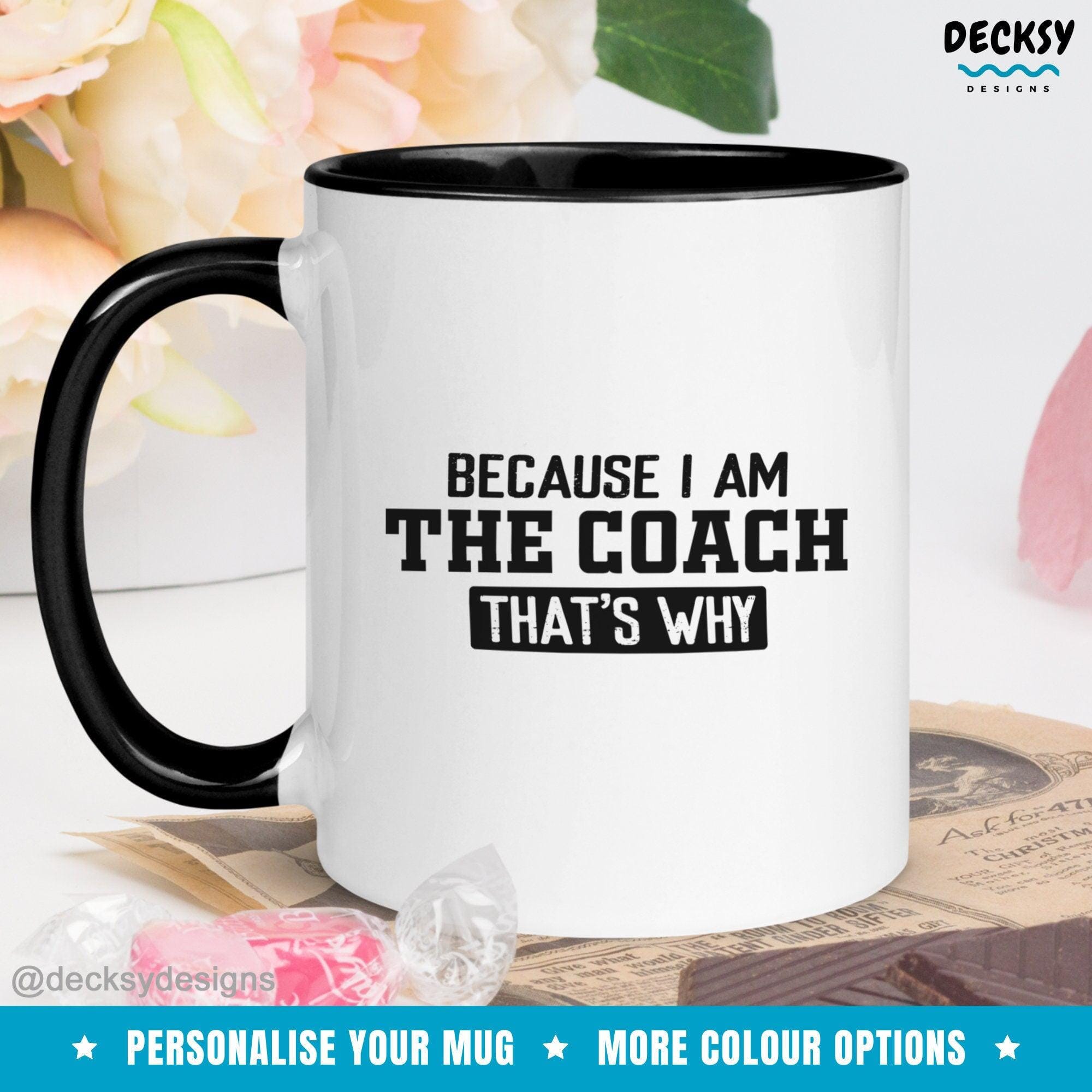 Coach Coffee Mug, Custom Coach Gift-Home & Living:Kitchen & Dining:Drink & Barware:Drinkware:Mugs-DecksyDesigns-White Mug 11 oz-NO PERSONALISATION-DecksyDesigns