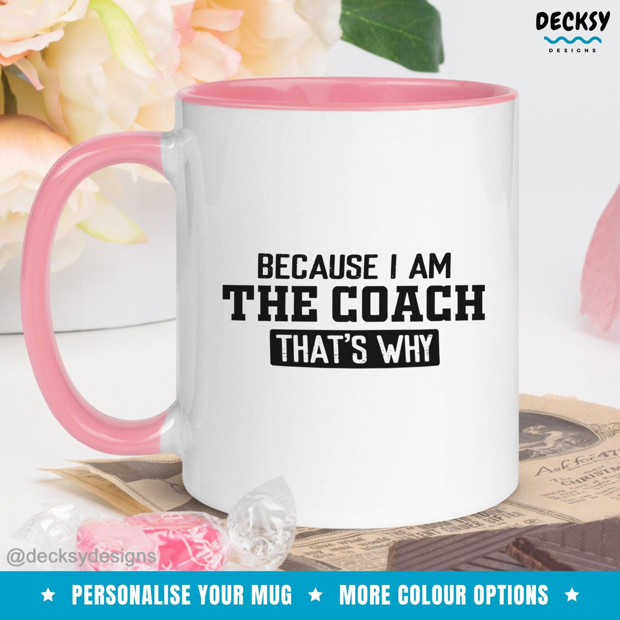 Coach Coffee Mug, Custom Coach Gift-Home & Living:Kitchen & Dining:Drink & Barware:Drinkware:Mugs-DecksyDesigns-White Mug 11 oz-NO PERSONALISATION-DecksyDesigns