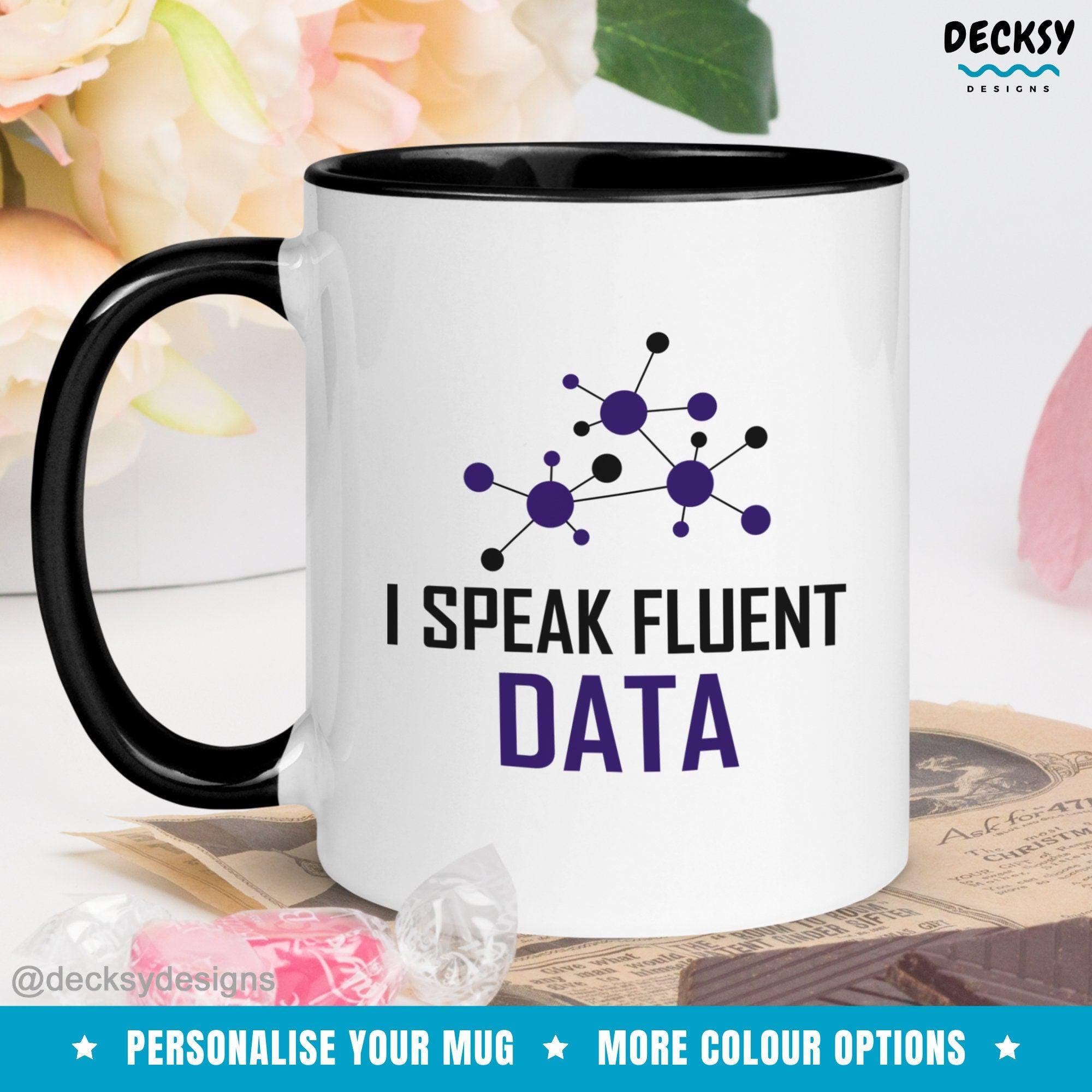 Data Analyst Mug, Gift for Data Scientist-Home & Living:Kitchen & Dining:Drink & Barware:Drinkware:Mugs-DecksyDesigns-White Mug 11 oz-NO PERSONALISATION-DecksyDesigns