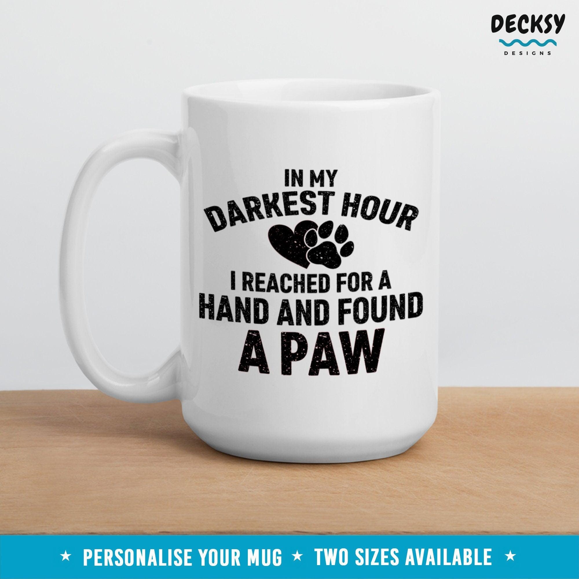 Dog Lover Coffee Mug, Gift For Dog Owner-Home & Living:Kitchen & Dining:Drink & Barware:Drinkware:Mugs-DecksyDesigns-White Mug 11 oz-NO PERSONALISATION-DecksyDesigns