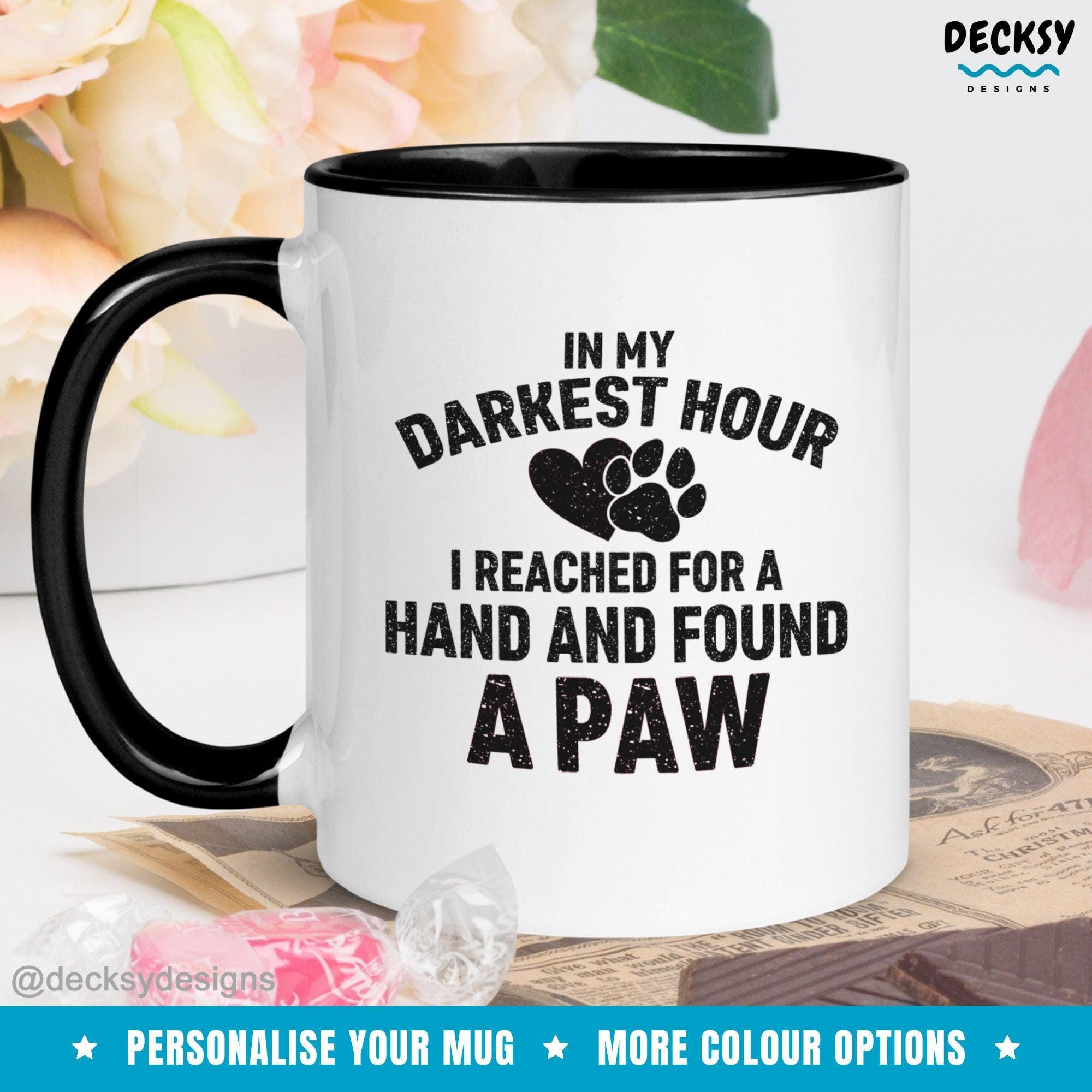 Dog Lover Coffee Mug, Gift For Dog Owner-Home & Living:Kitchen & Dining:Drink & Barware:Drinkware:Mugs-DecksyDesigns-White Mug 11 oz-NO PERSONALISATION-DecksyDesigns