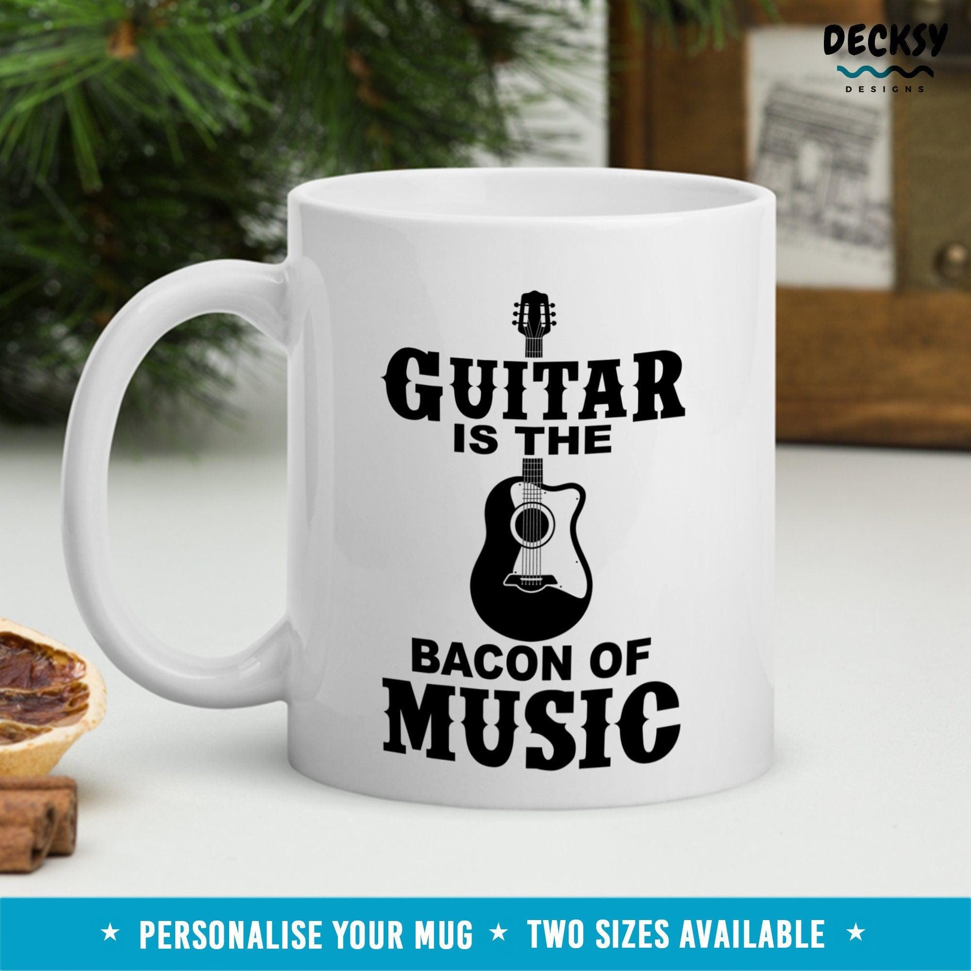 Funny Guitar Mug, Gift For Guitarist-Home & Living:Kitchen & Dining:Drink & Barware:Drinkware:Mugs-DecksyDesigns-11 Oz-NO PERSONALISATION-DecksyDesigns