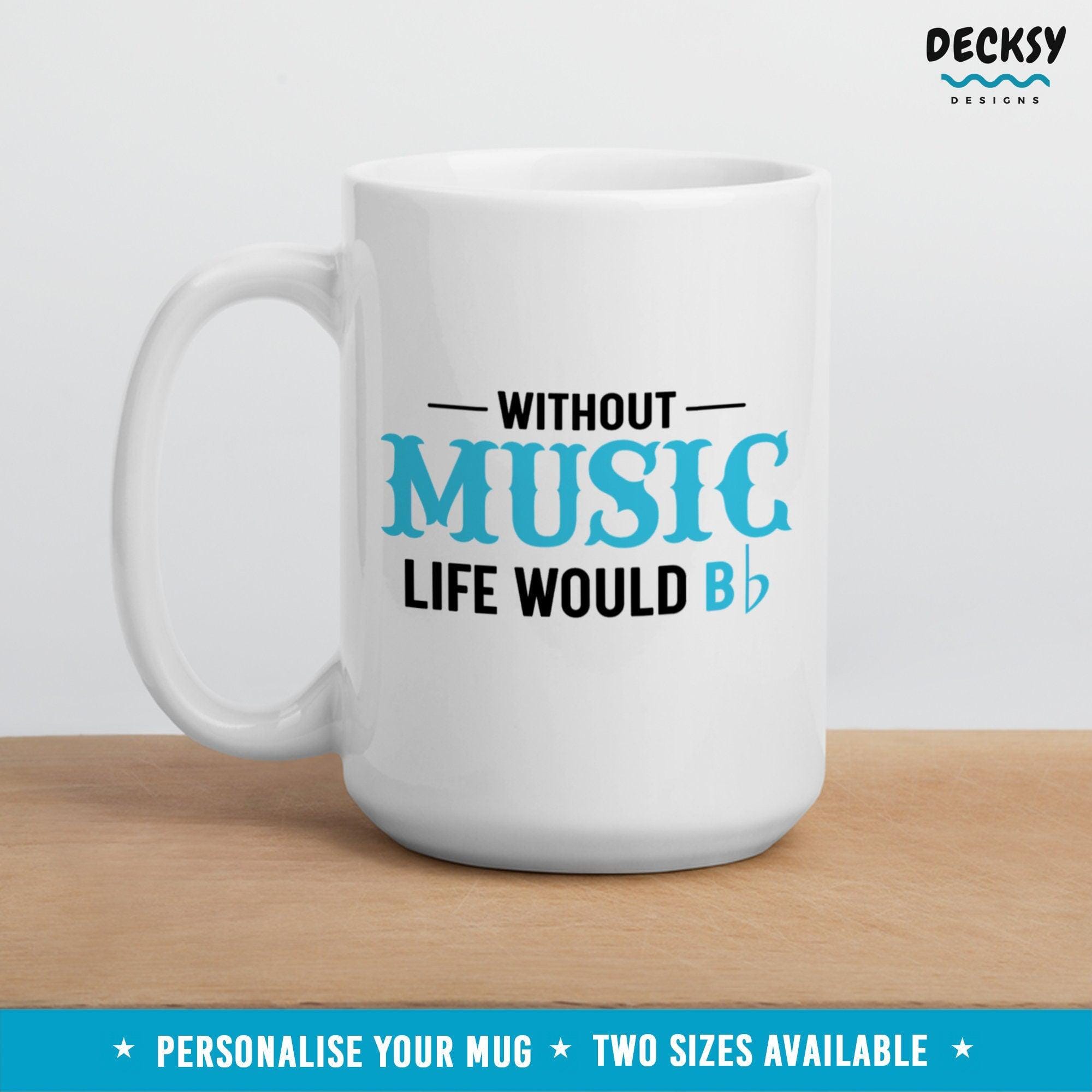Funny Musician Mug, Gift For Music Lover-Home & Living:Kitchen & Dining:Drink & Barware:Drinkware:Mugs-DecksyDesigns-White Mug 11 oz-NO PERSONALISATION-DecksyDesigns