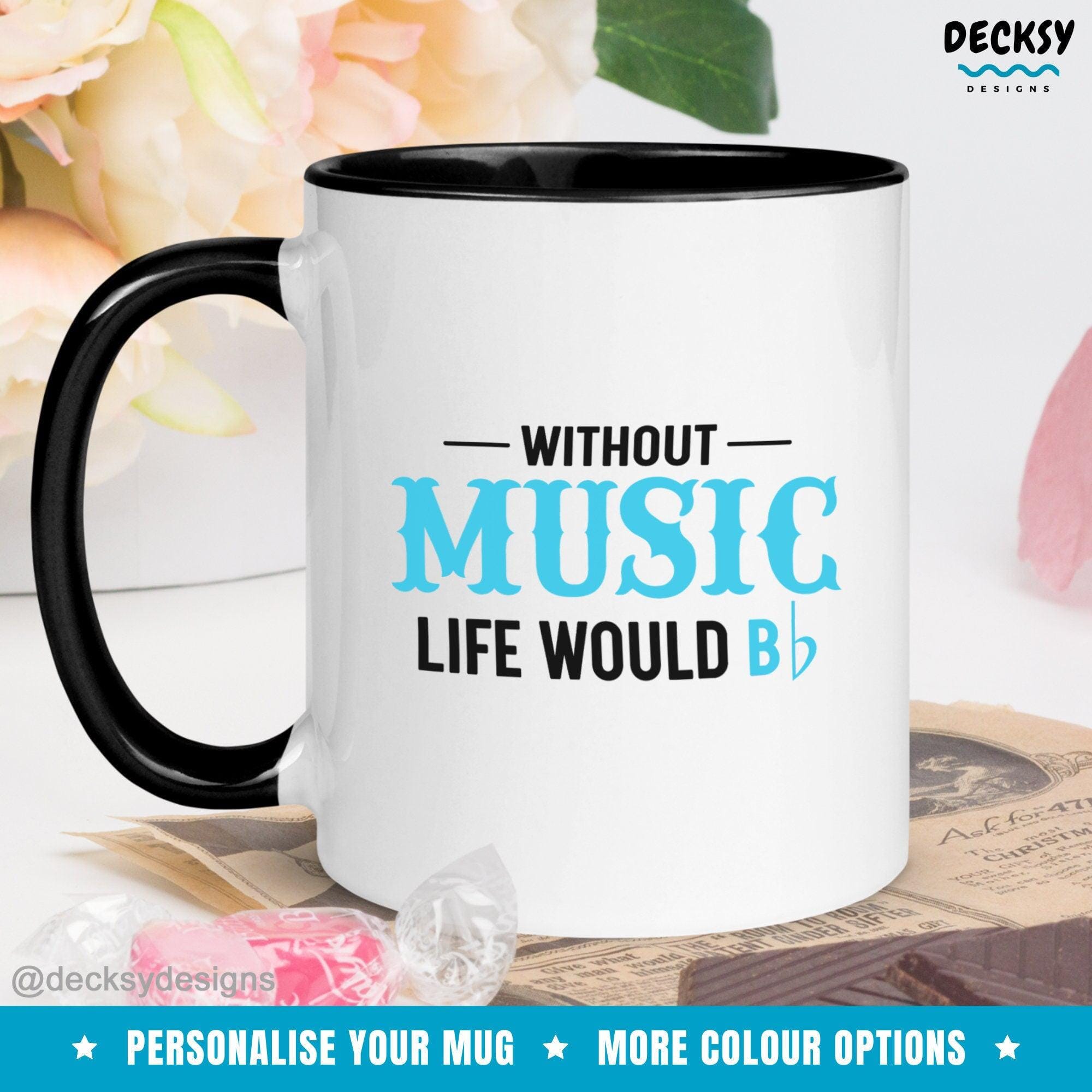 Funny Musician Mug, Gift For Music Lover-Home & Living:Kitchen & Dining:Drink & Barware:Drinkware:Mugs-DecksyDesigns-White Mug 11 oz-NO PERSONALISATION-DecksyDesigns