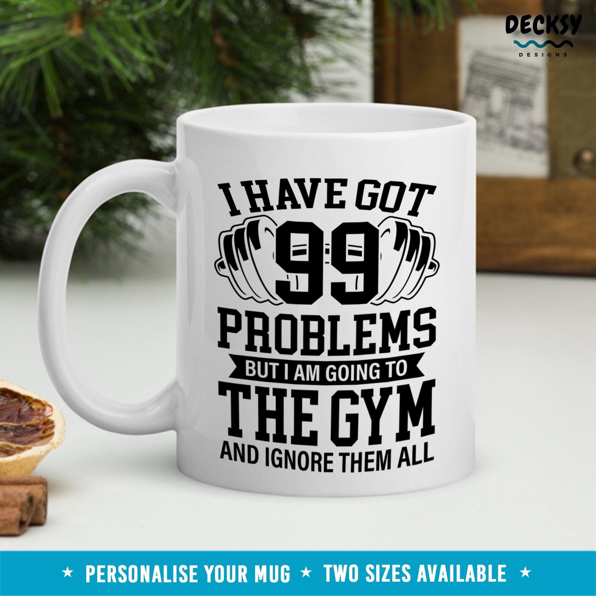 Funny Workout Mug, Gym Lover Gift-Home & Living:Kitchen & Dining:Drink & Barware:Drinkware:Mugs-DecksyDesigns-11 Oz-NO PERSONALISATION-DecksyDesigns