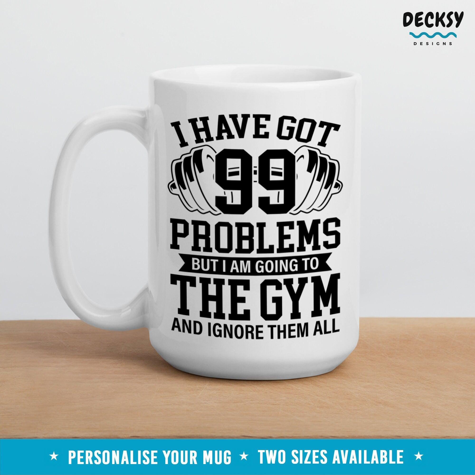 Funny Workout Mug, Gym Lover Gift-Home & Living:Kitchen & Dining:Drink & Barware:Drinkware:Mugs-DecksyDesigns-11 Oz-NO PERSONALISATION-DecksyDesigns