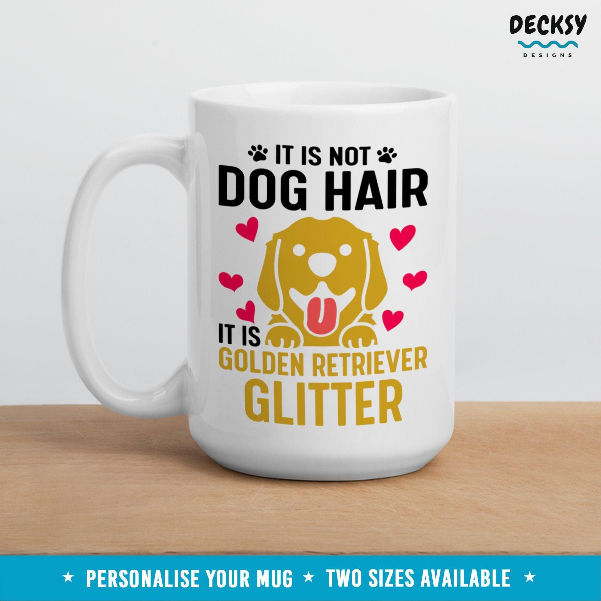 Golden Retriever Mug, Gift For Dog Lover-Home & Living:Kitchen & Dining:Drink & Barware:Drinkware:Mugs-DecksyDesigns-White Mug 11 oz-NO PERSONALISATION-DecksyDesigns