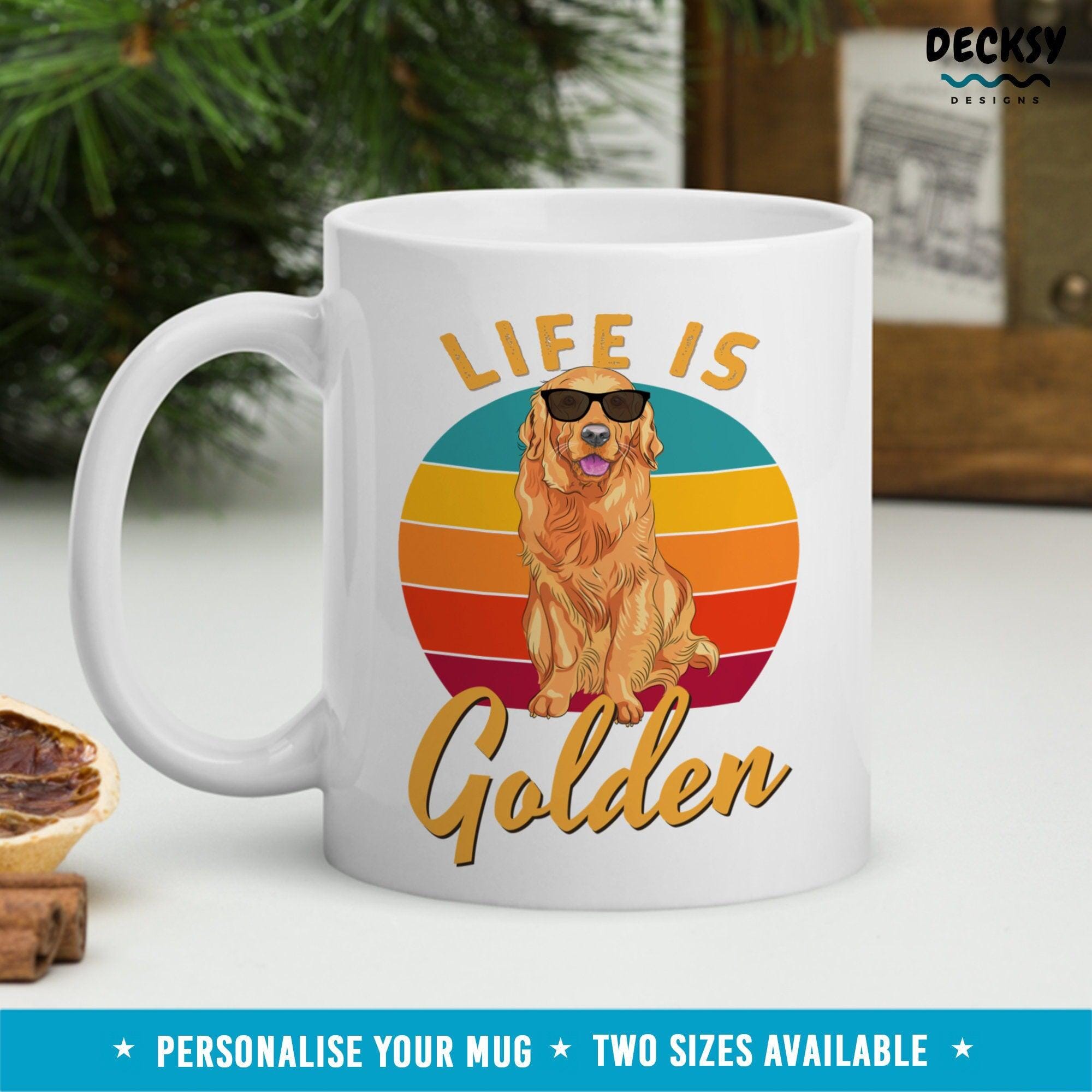 Golden Retriever Mug, Golden Retriever Dog Gift-Home & Living:Kitchen & Dining:Drink & Barware:Drinkware:Mugs-DecksyDesigns-11 Oz-NO PERSONALISATION-DecksyDesigns
