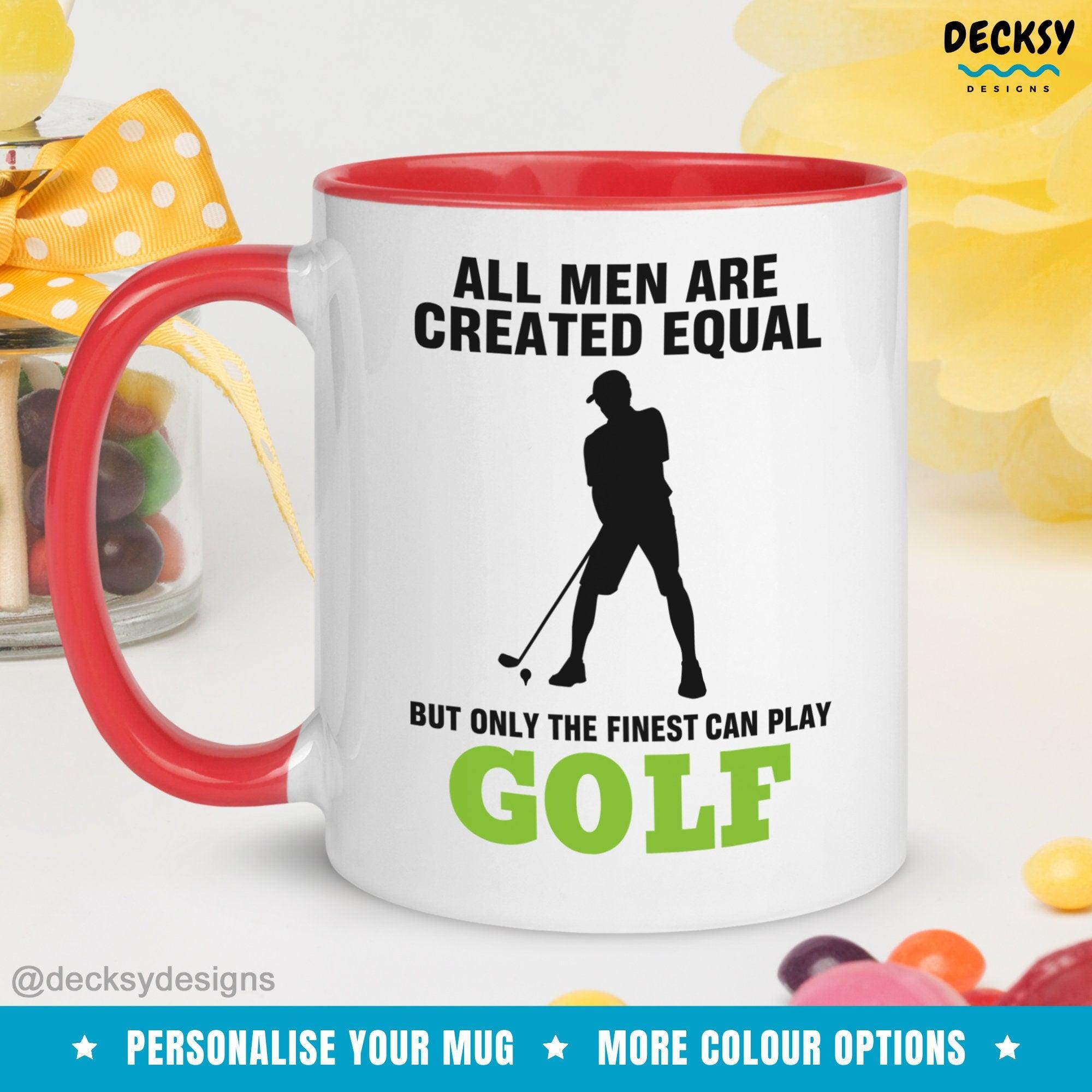 Golf Mug For Men, Personalised Golfing Gift For Him-Home & Living:Kitchen & Dining:Drink & Barware:Drinkware:Mugs-DecksyDesigns-White Mug 11 oz-NO PERSONALISATION-DecksyDesigns