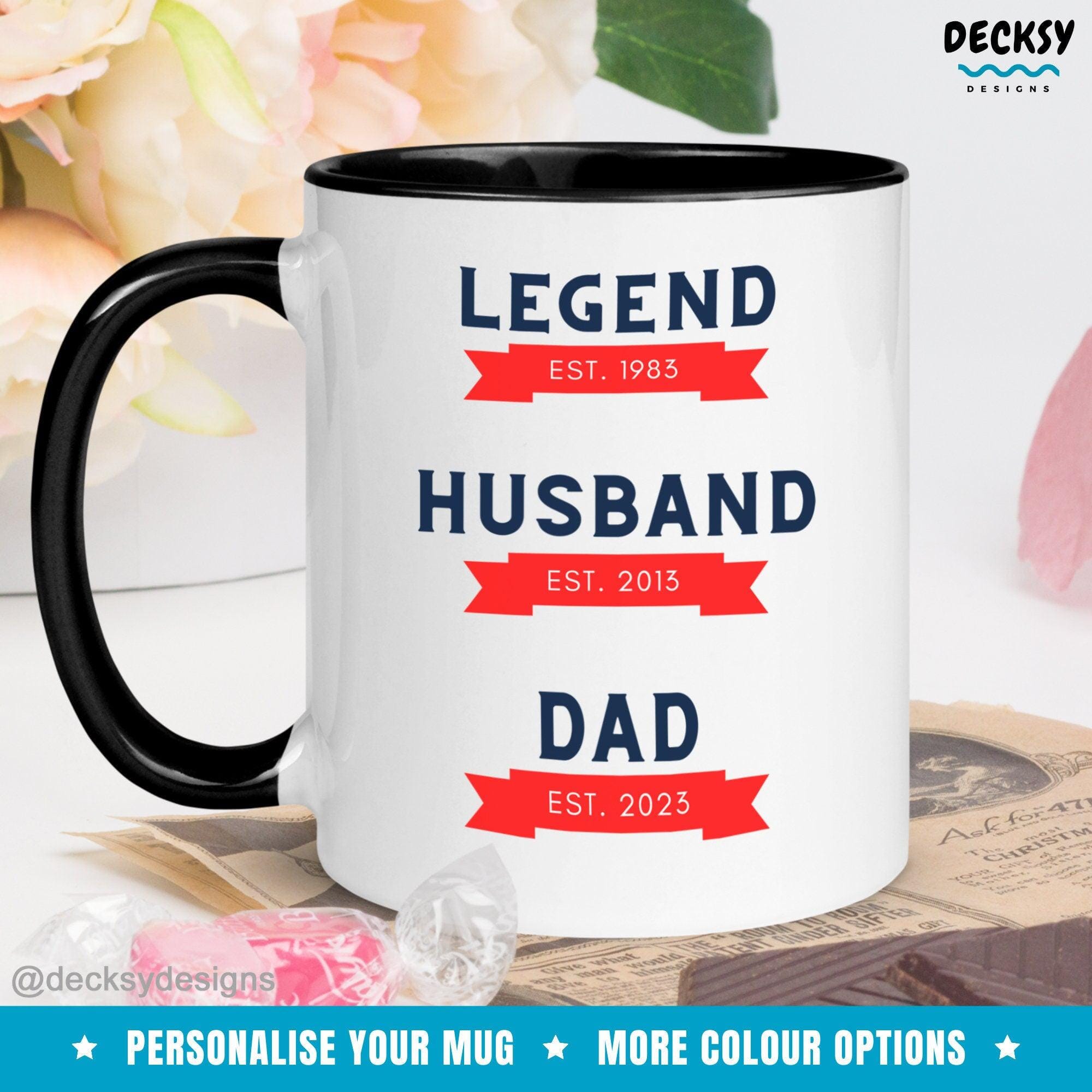 New Dad Gift, Personalised Coffee Mug-Home & Living:Kitchen & Dining:Drink & Barware:Drinkware:Mugs-DecksyDesigns-White Mug 11 oz-DecksyDesigns