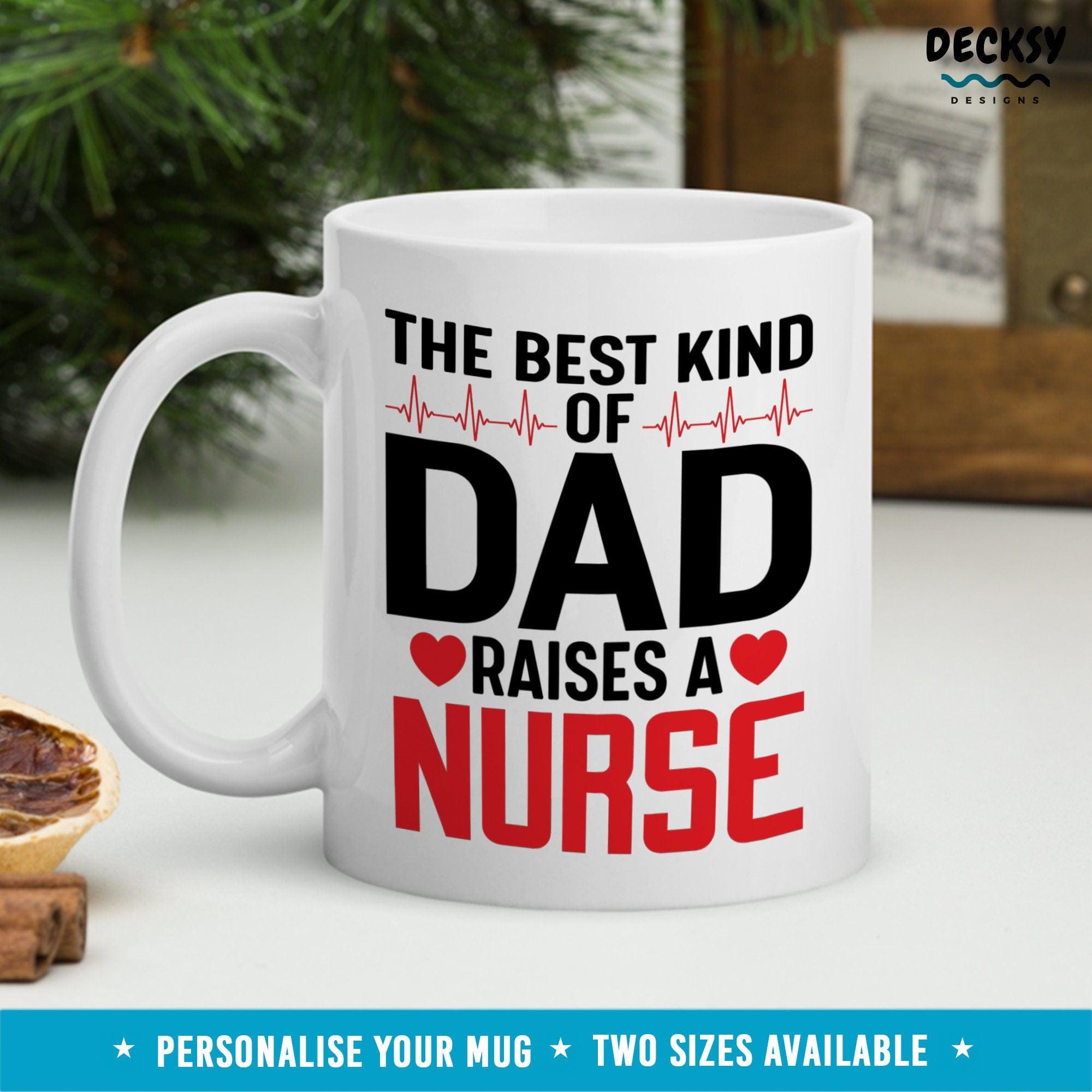 Nurse Dad Mug, Fathers Day Gift-Home & Living:Kitchen & Dining:Drink & Barware:Drinkware:Mugs-DecksyDesigns-11 Oz-NO PERSONALISATION-DecksyDesigns