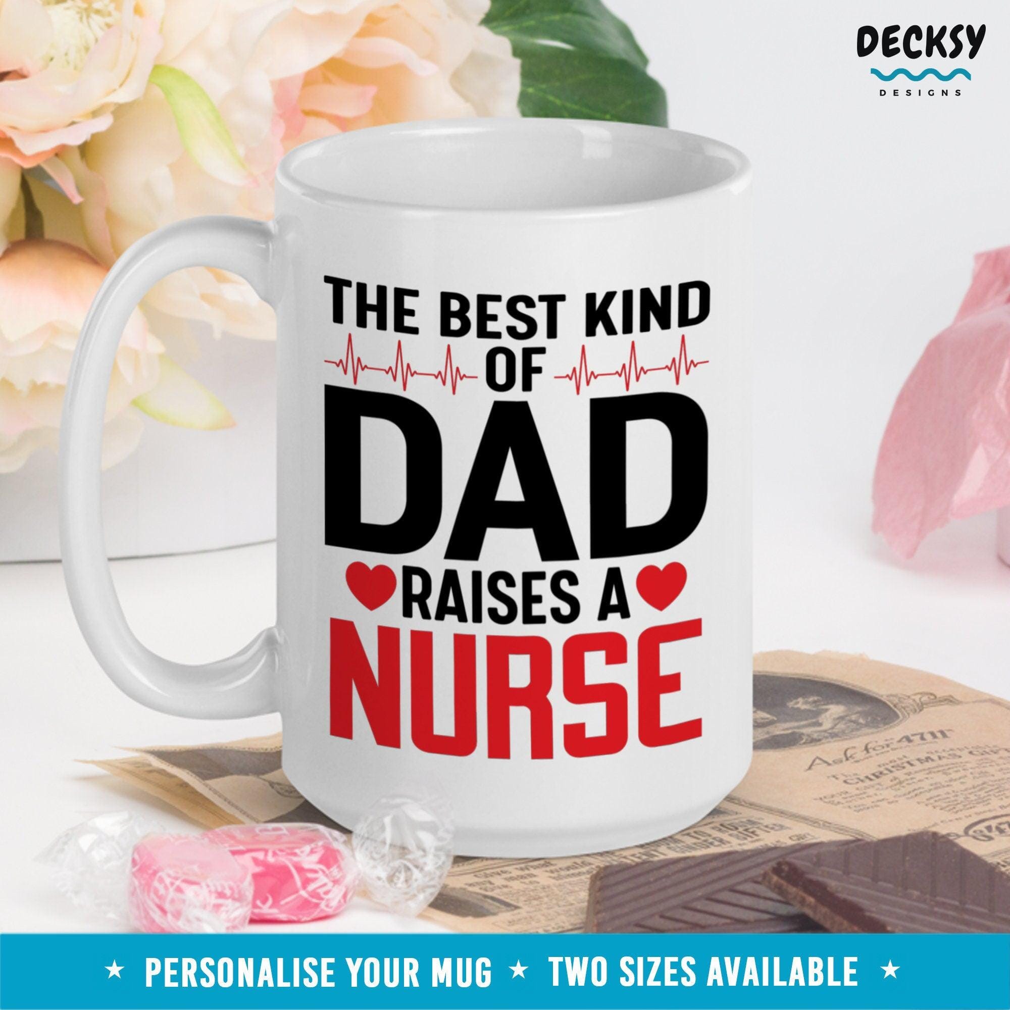 Nurse Dad Mug, Fathers Day Gift-Home & Living:Kitchen & Dining:Drink & Barware:Drinkware:Mugs-DecksyDesigns-11 Oz-NO PERSONALISATION-DecksyDesigns