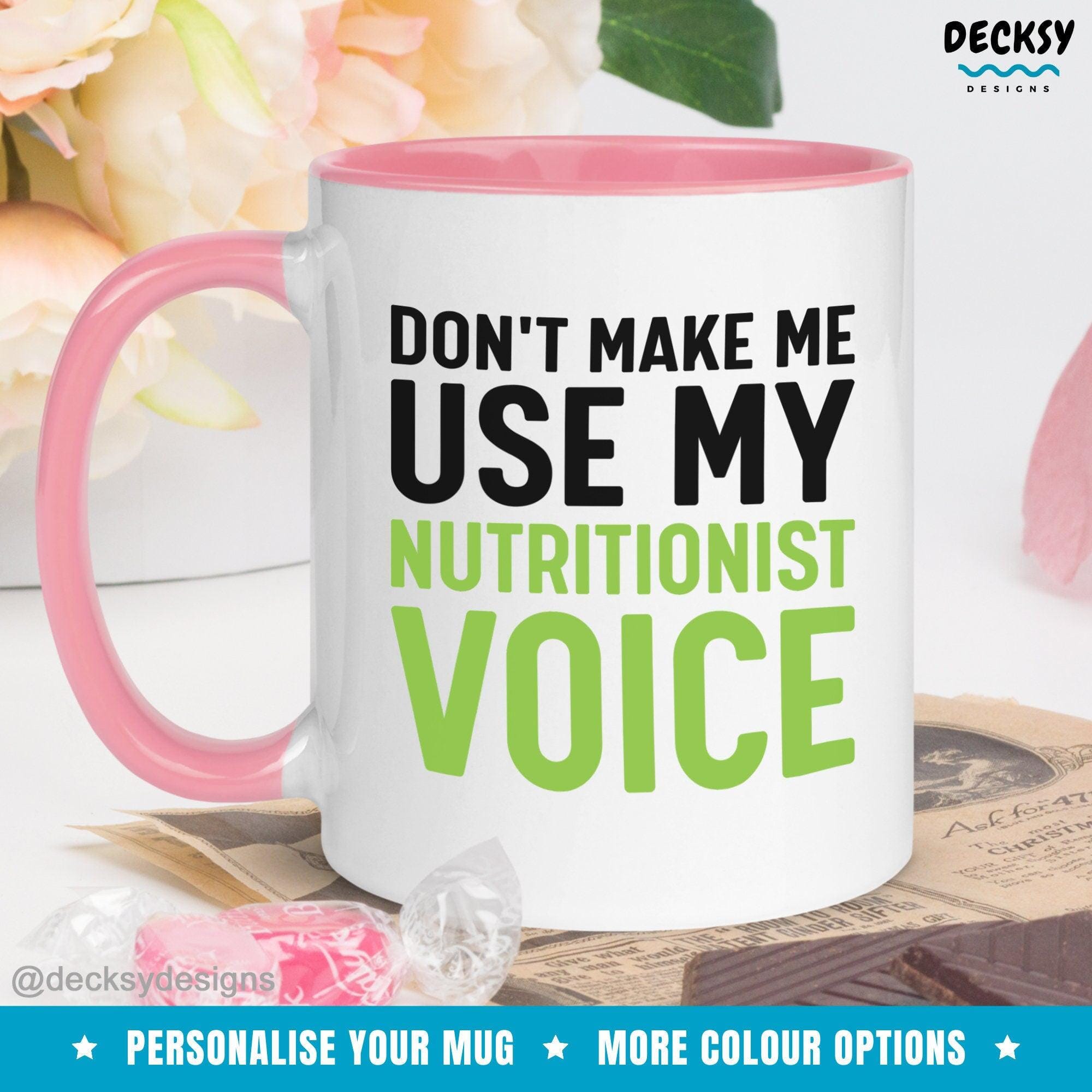 Nutritionist Mug, Registered Dietitian Gift-Home & Living:Kitchen & Dining:Drink & Barware:Drinkware:Mugs-DecksyDesigns-White Mug 11 oz-NO PERSONALISATION-DecksyDesigns
