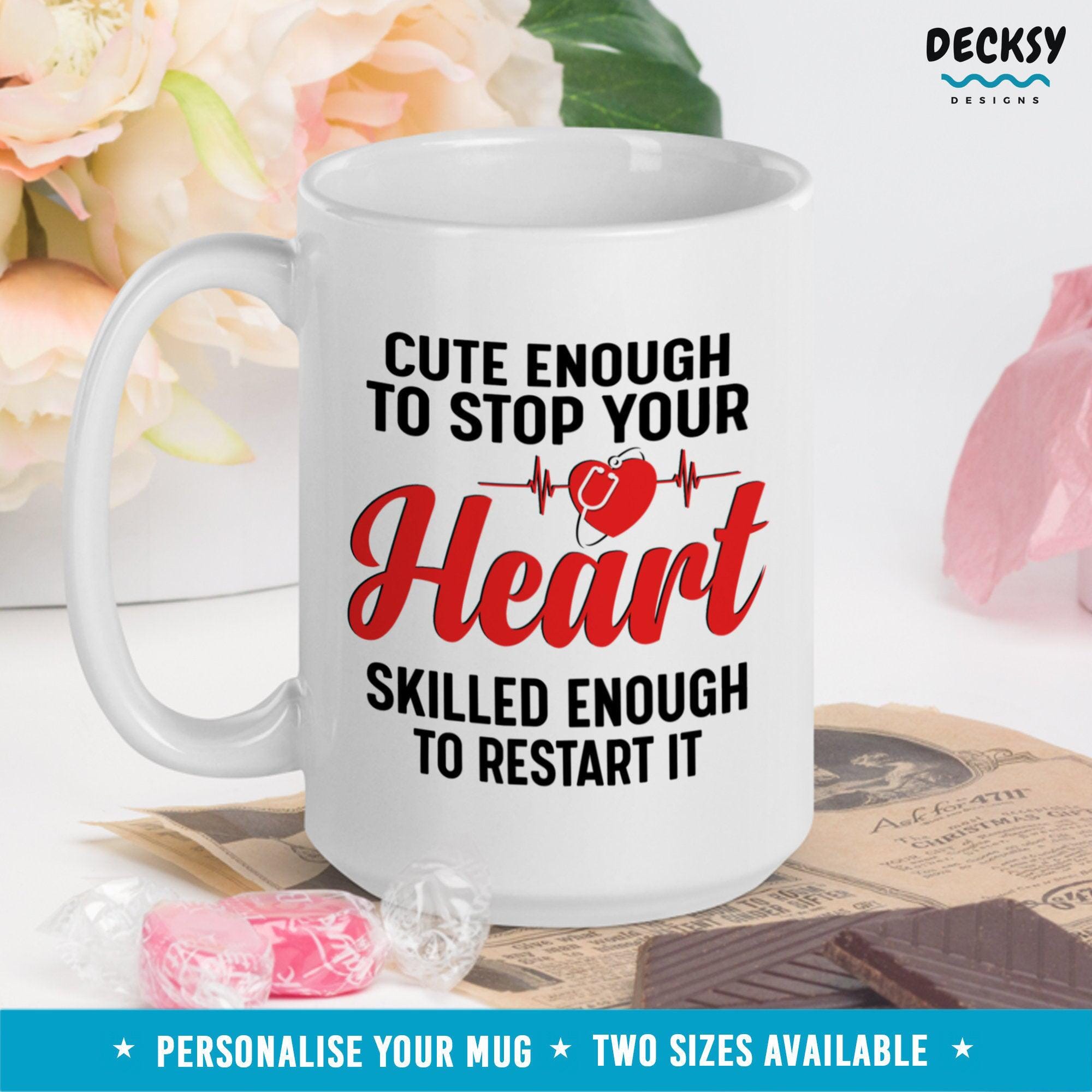 Personalised Cardiologist Mug, Cardiology Gift-Home & Living:Kitchen & Dining:Drink & Barware:Drinkware:Mugs-DecksyDesigns-11 Oz-NO PERSONALISATION-DecksyDesigns