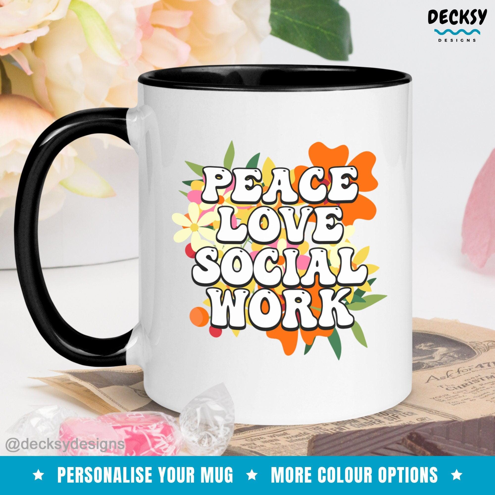 Personalised Social Worker Mug, Social Work Gift-Home & Living:Kitchen & Dining:Drink & Barware:Drinkware:Mugs-DecksyDesigns-White Mug 11 oz-NO PERSONALISATION-DecksyDesigns