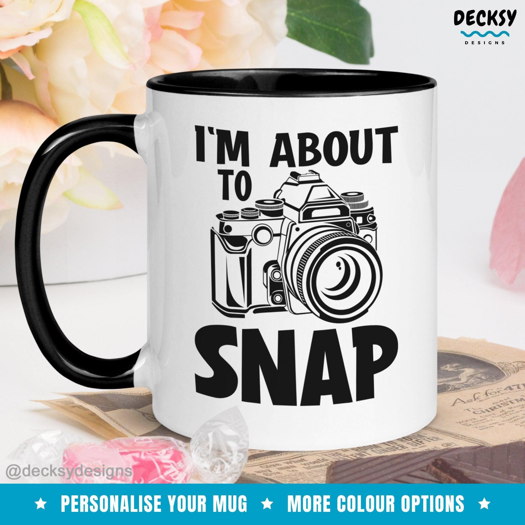 Photography Mug, Gift for Photographer-Home & Living:Kitchen & Dining:Drink & Barware:Drinkware:Mugs-DecksyDesigns-White Mug 11 oz-NO PERSONALISATION-DecksyDesigns