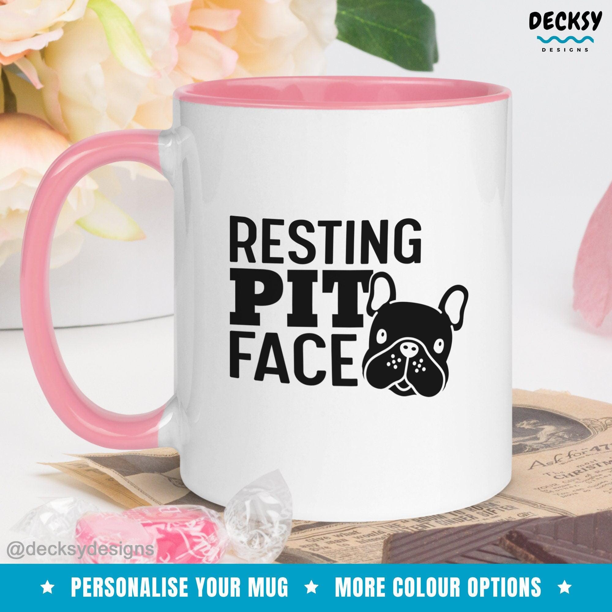 Pitbull Coffee Mug, Pitbull Owner Gift-Home & Living:Kitchen & Dining:Drink & Barware:Drinkware:Mugs-DecksyDesigns-White Mug 11 oz-NO PERSONALISATION-DecksyDesigns