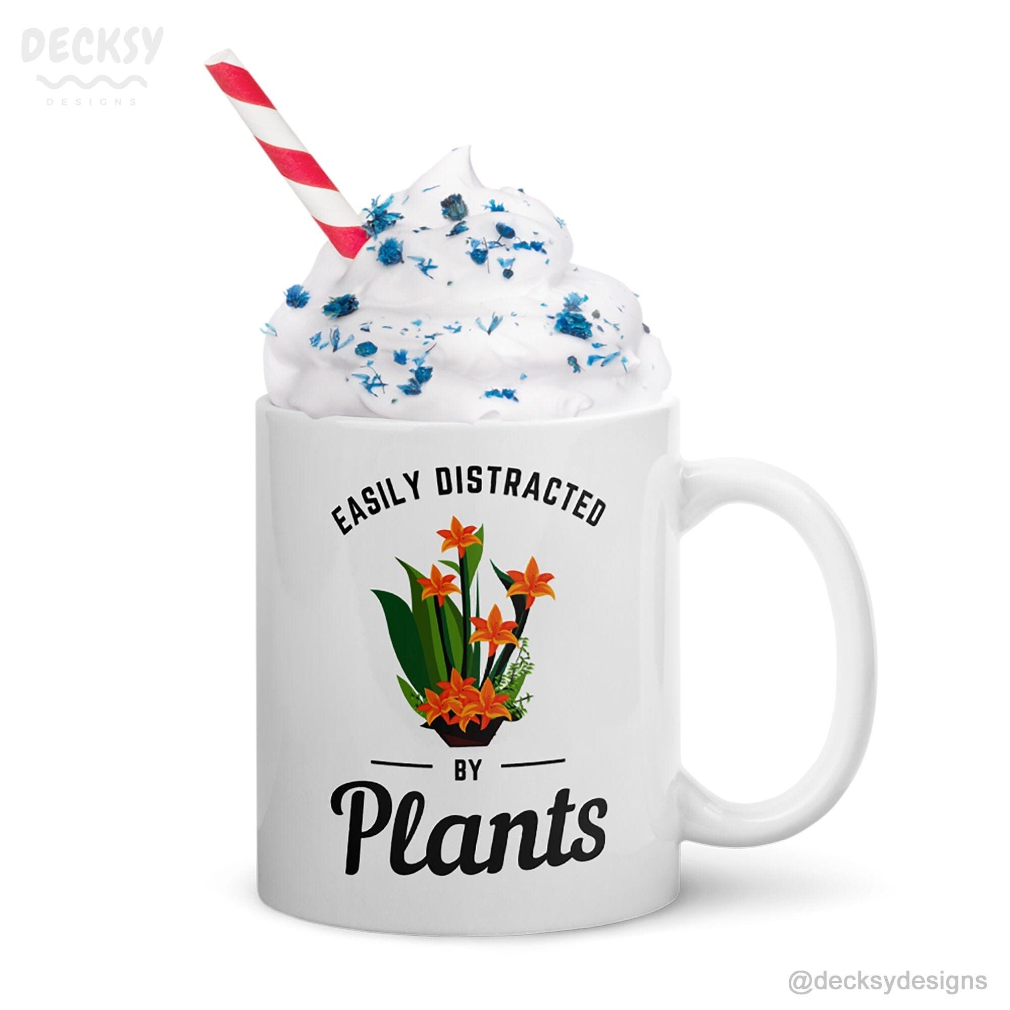 Plant Lover Gift, Funny Gardening Mug-Home & Living:Kitchen & Dining:Drink & Barware:Drinkware:Mugs-DecksyDesigns-11 Oz-Font #1-DecksyDesigns