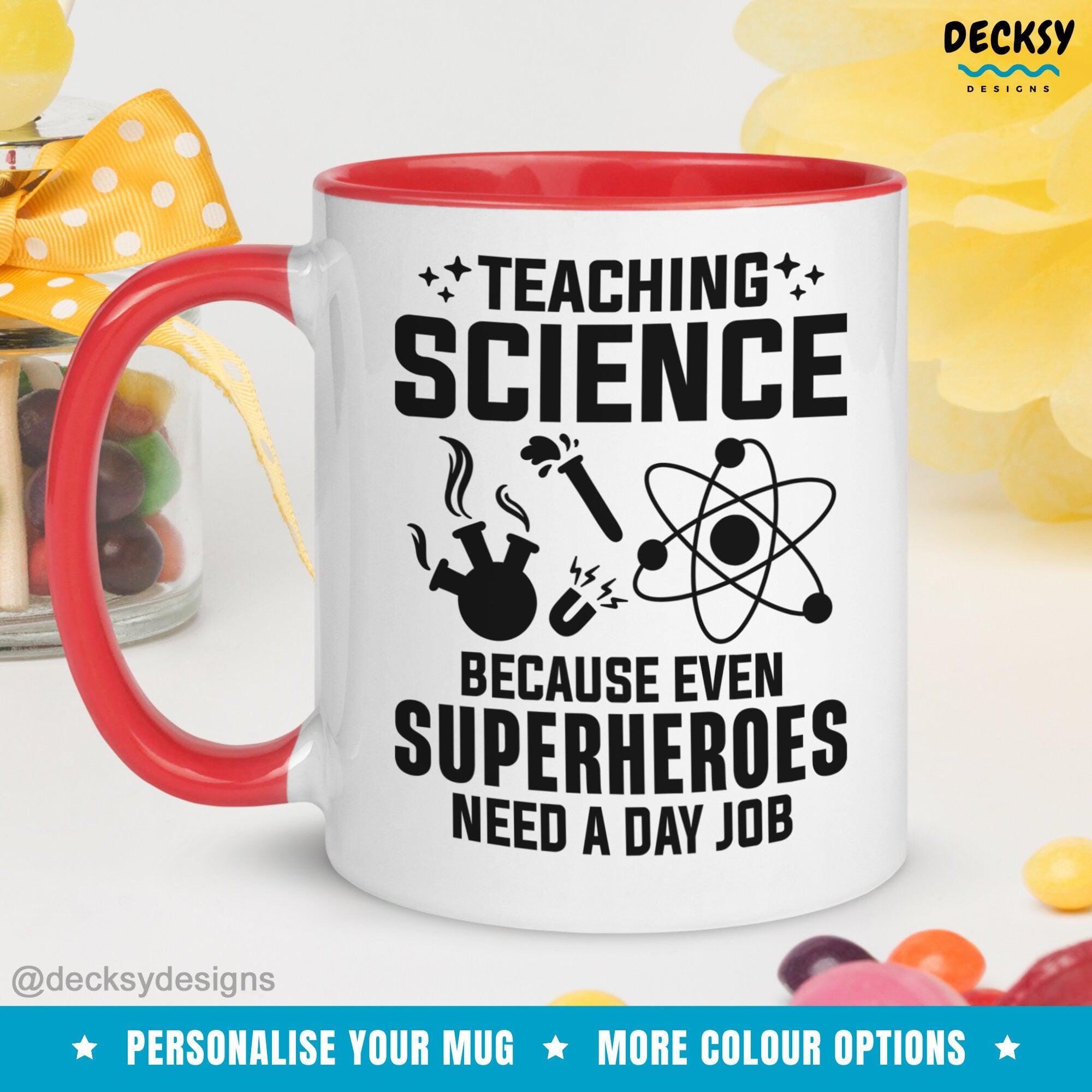 Science Teacher Mug, Custom Gift For Science Teacher-Home & Living:Kitchen & Dining:Drink & Barware:Drinkware:Mugs-DecksyDesigns-White Mug 11 oz-NO PERSONALISATION-DecksyDesigns