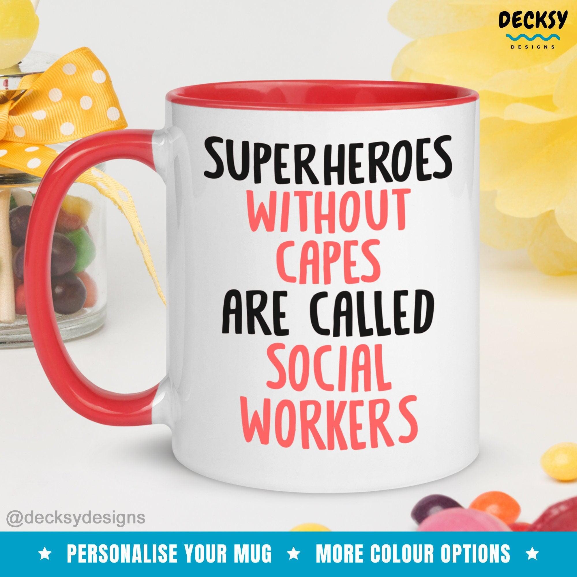 Social Work Mug, Custom Social Worker Gift-Home & Living:Kitchen & Dining:Drink & Barware:Drinkware:Mugs-DecksyDesigns-White Mug 11 oz-NO PERSONALISATION-DecksyDesigns