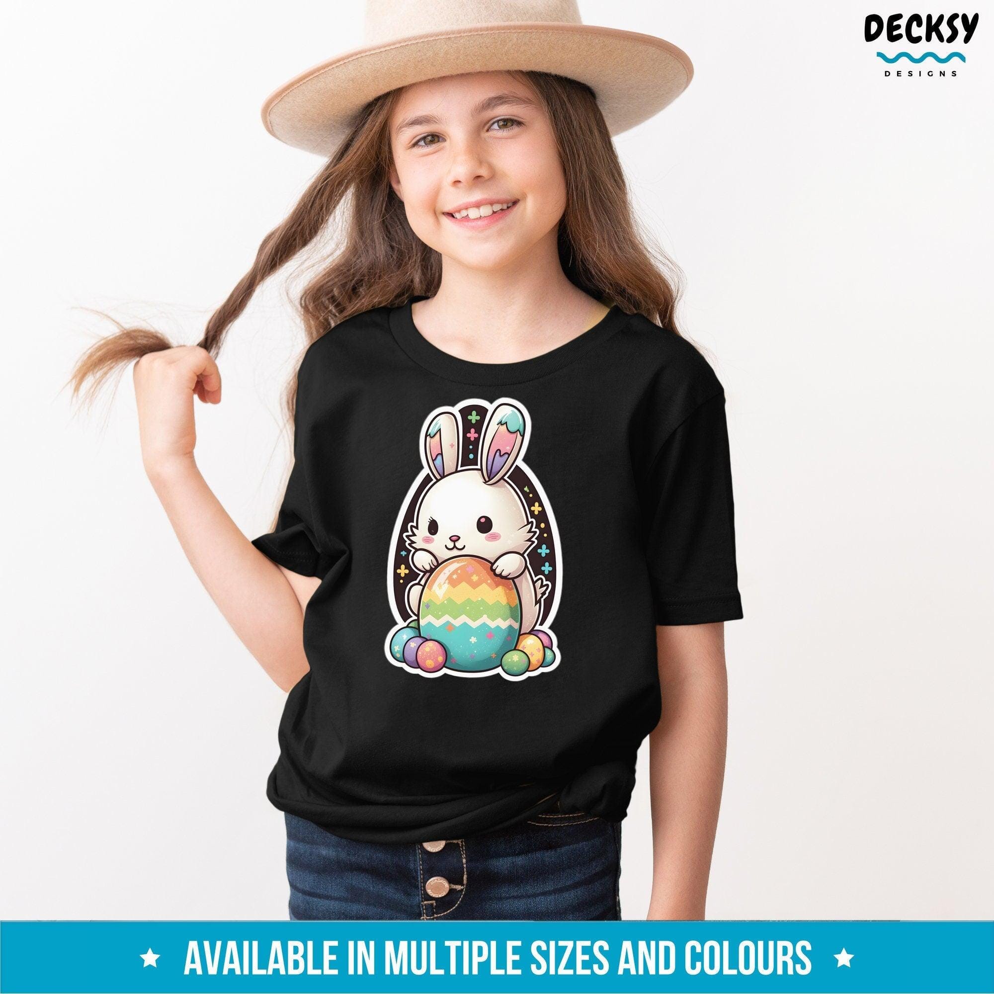 Adorable Easter Shirt, Bunny Lover Gift For Boys and Girls-Clothing:Gender-Neutral Adult Clothing:Tops & Tees:T-shirts:Graphic Tees-DecksyDesigns