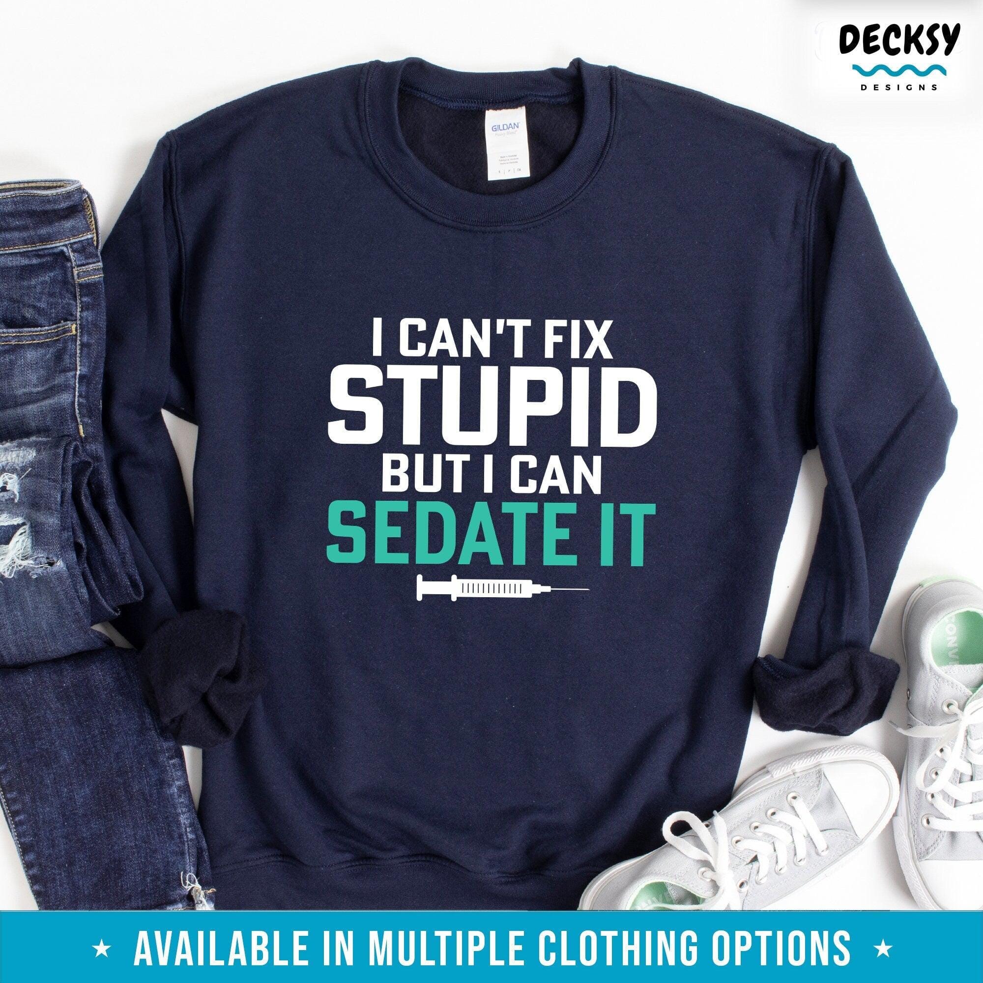 Anesthesiology Shirt, Nurse Gift, Anaesthetist Student Tee-Clothing:Gender-Neutral Adult Clothing:Tops & Tees:T-shirts:Graphic Tees-DecksyDesigns