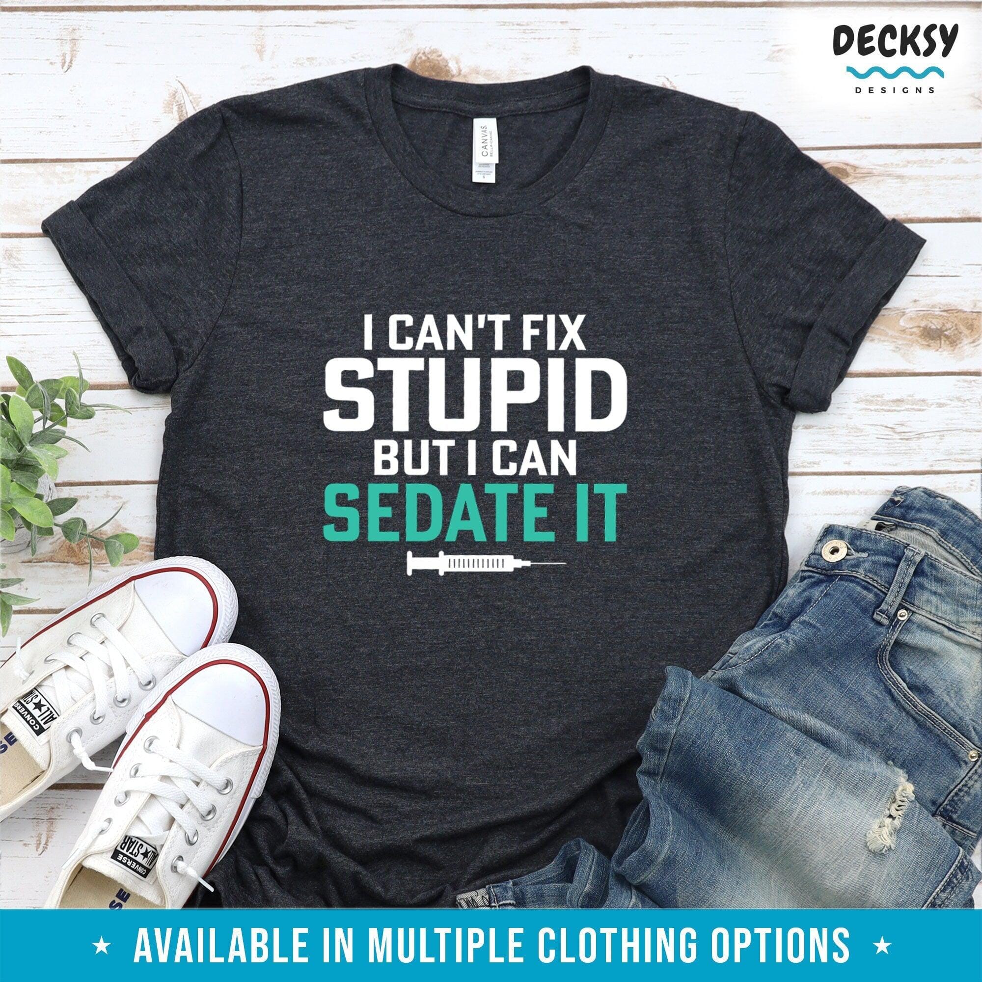 Anesthesiology Shirt, Nurse Gift, Anaesthetist Student Tee-Clothing:Gender-Neutral Adult Clothing:Tops & Tees:T-shirts:Graphic Tees-DecksyDesigns