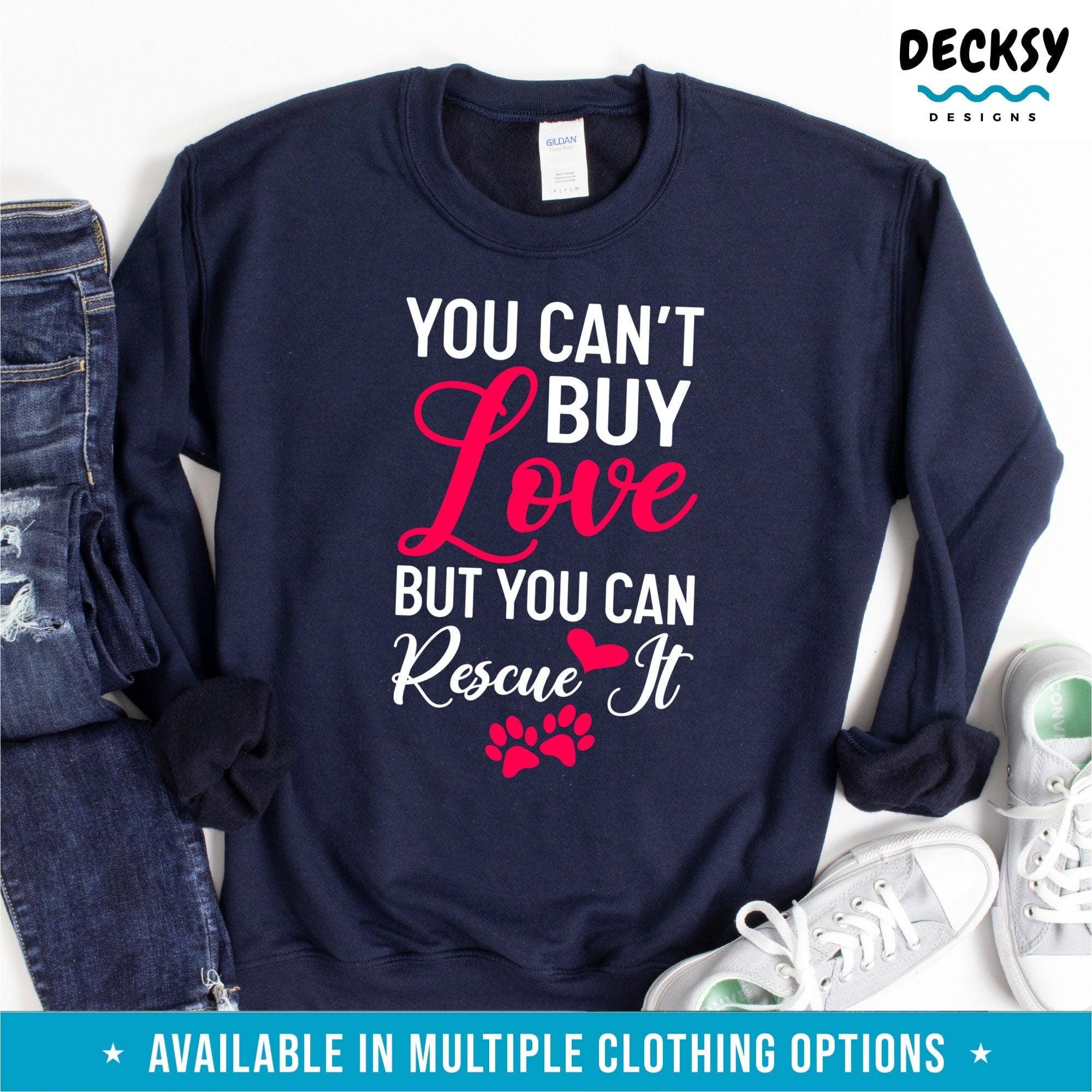 Animal Rescue Shirt, Saving Animals Gift, Dog Rescuer Tshirt-Clothing:Gender-Neutral Adult Clothing:Tops & Tees:T-shirts:Graphic Tees-DecksyDesigns