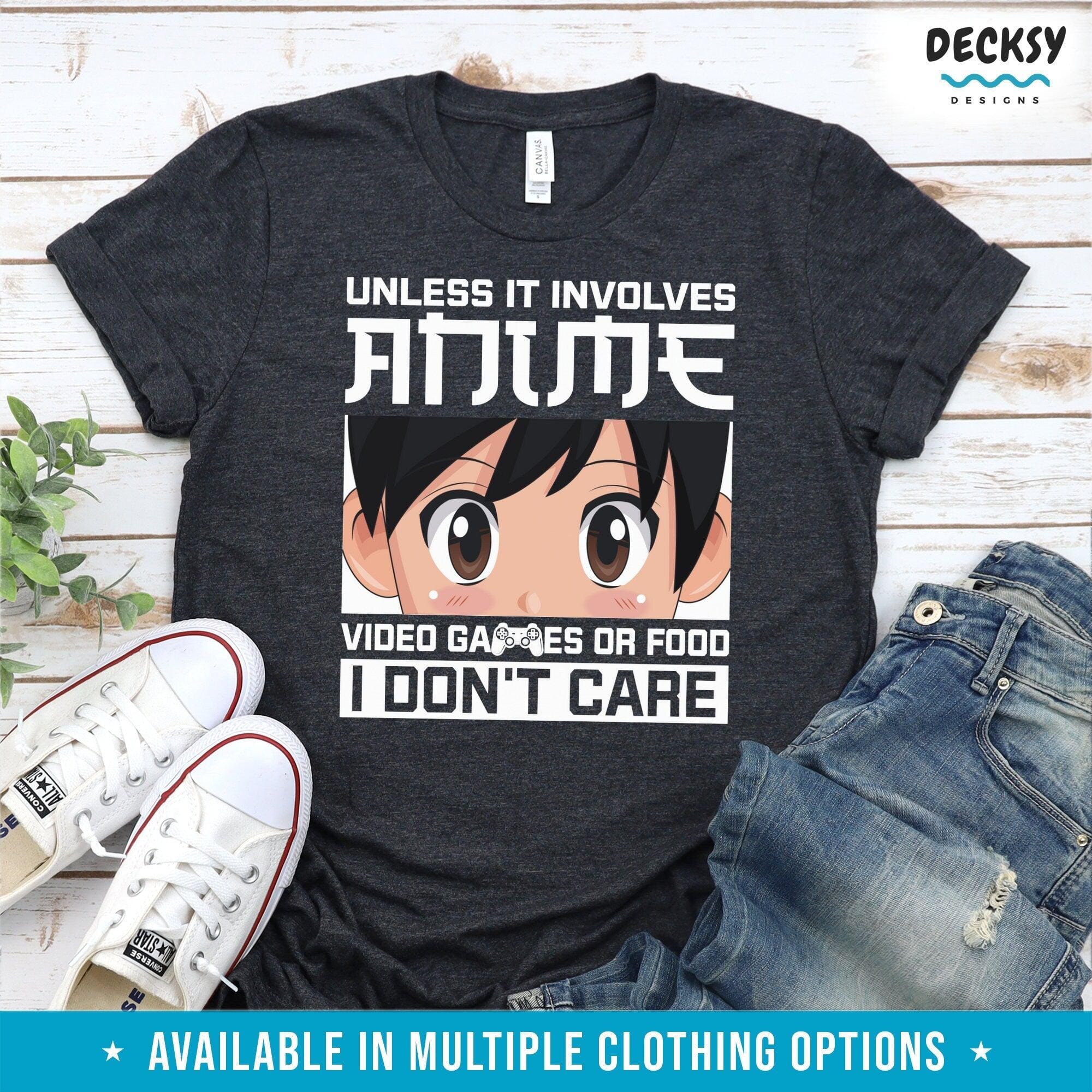 Anime Shirt, Gift For Anime Fan, Tshirts For Gamer-Clothing:Gender-Neutral Adult Clothing:Tops & Tees:T-shirts:Graphic Tees-DecksyDesigns