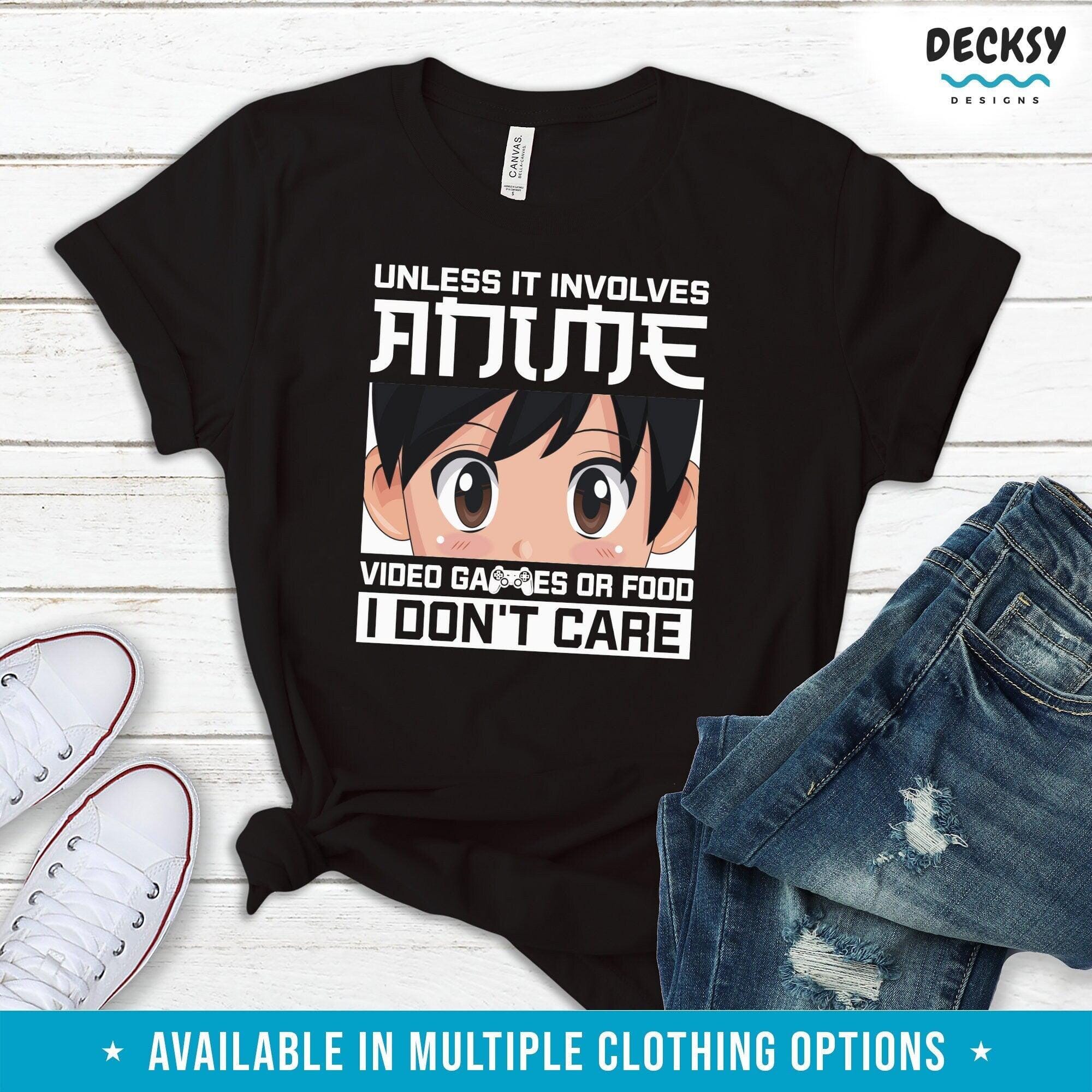 Anime Shirt, Gift For Anime Fan, Tshirts For Gamer-Clothing:Gender-Neutral Adult Clothing:Tops & Tees:T-shirts:Graphic Tees-DecksyDesigns