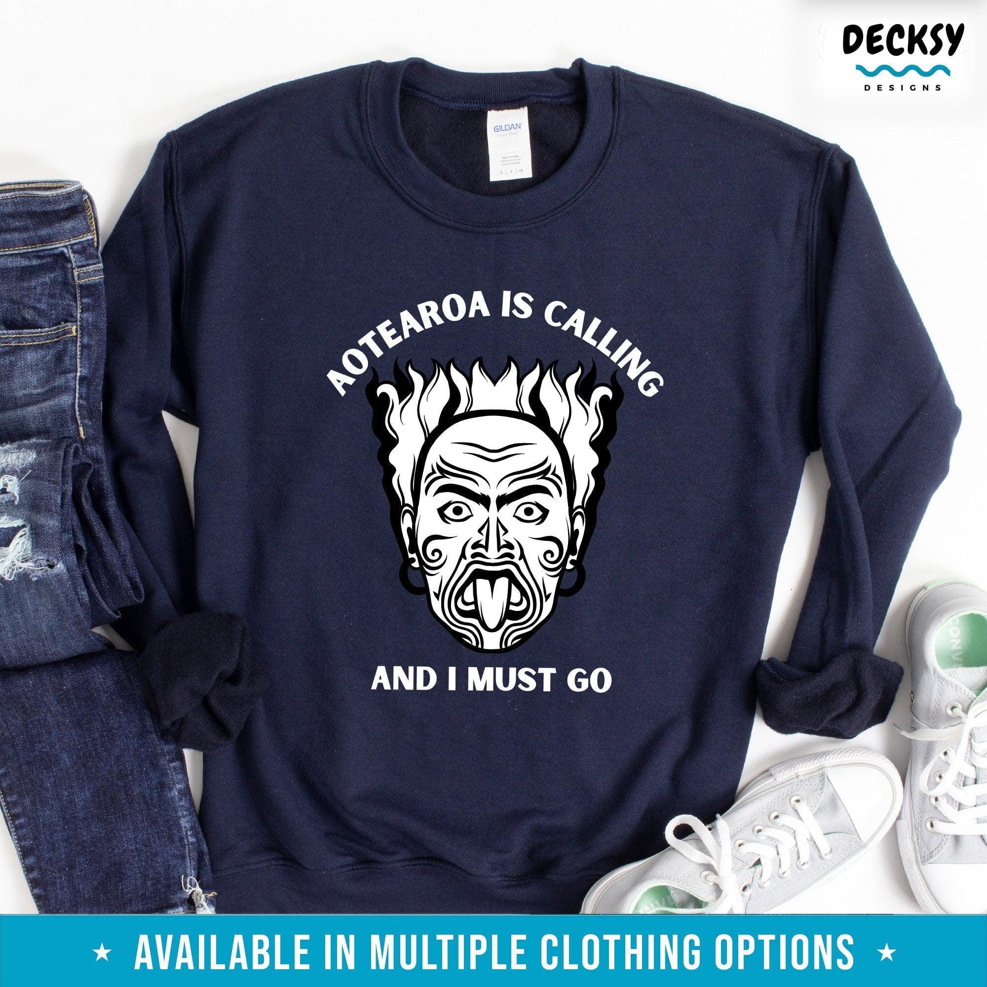 Aotearoa Is Calling And I Must Go T-shirt, New Zealand Friend Gift-Clothing:Gender-Neutral Adult Clothing:Tops & Tees:T-shirts:Graphic Tees-DecksyDesigns