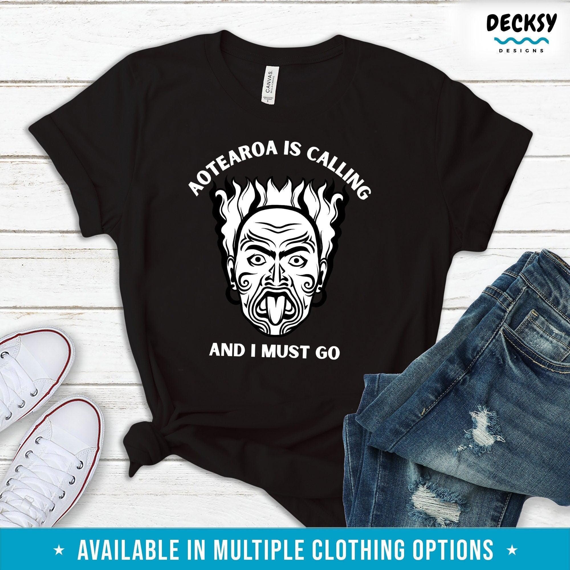 Aotearoa Is Calling And I Must Go T-shirt, New Zealand Friend Gift-Clothing:Gender-Neutral Adult Clothing:Tops & Tees:T-shirts:Graphic Tees-DecksyDesigns