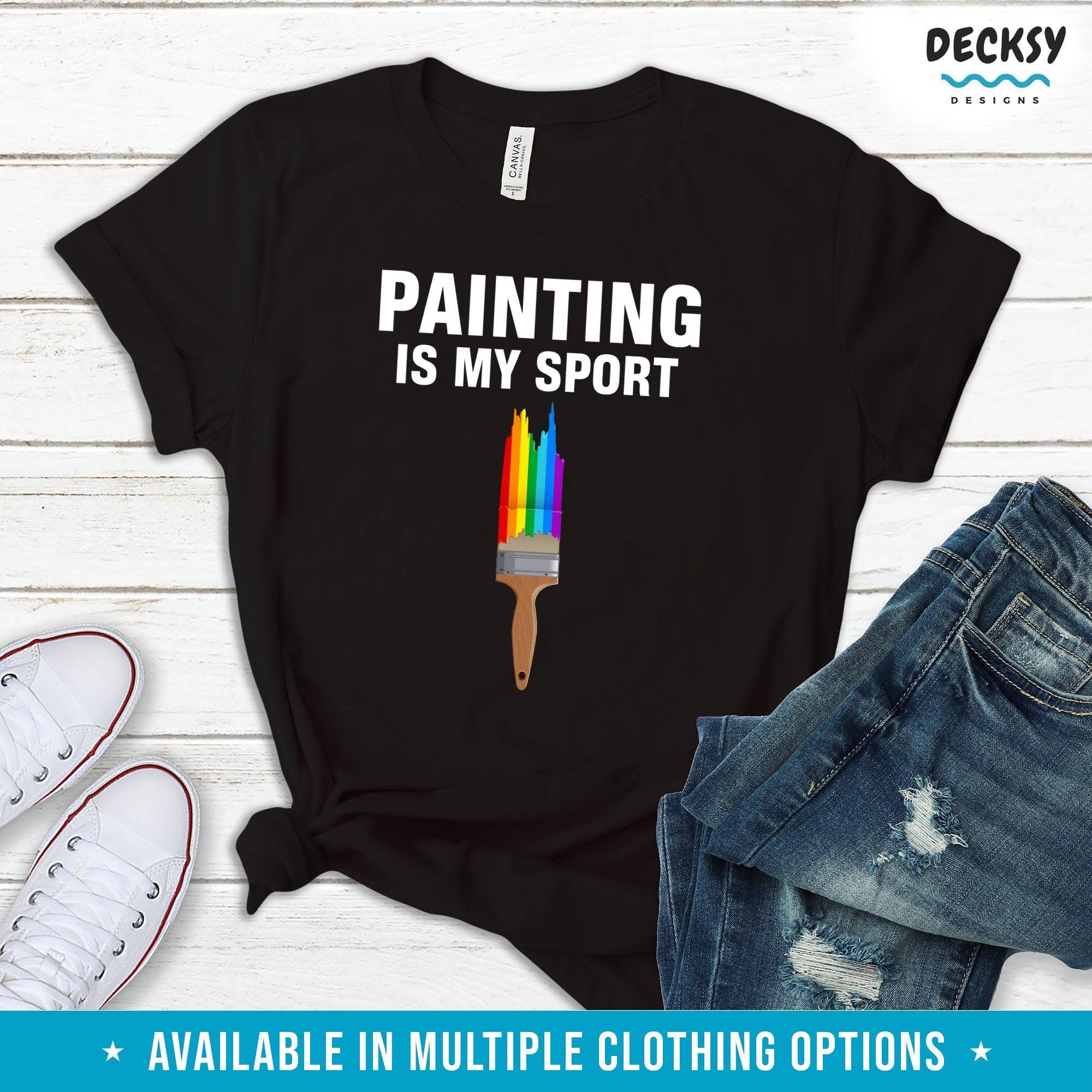 Artist Shirt, Funny Painter Gift-Clothing:Gender-Neutral Adult Clothing:Tops & Tees:T-shirts:Graphic Tees-DecksyDesigns