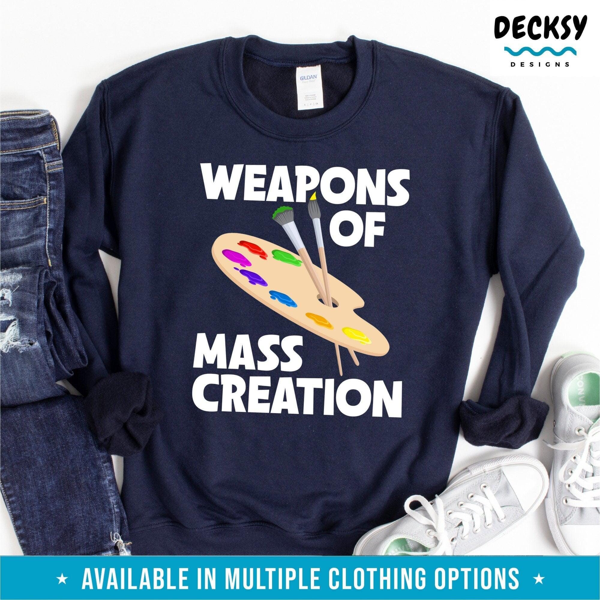 Artist Shirt, Gift For Painter-Clothing:Gender-Neutral Adult Clothing:Tops & Tees:T-shirts:Graphic Tees-DecksyDesigns