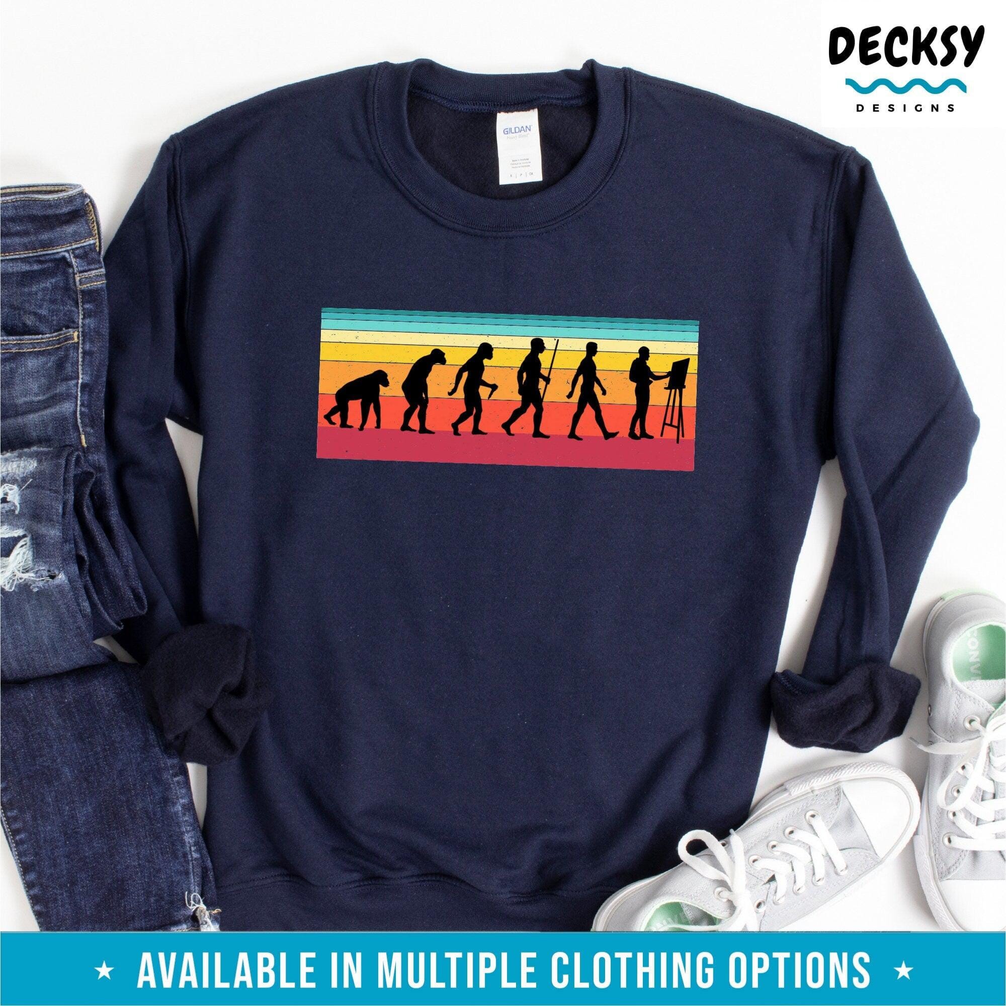 Artist T Shirt, Gift For Painter-Clothing:Gender-Neutral Adult Clothing:Tops & Tees:T-shirts:Graphic Tees-DecksyDesigns