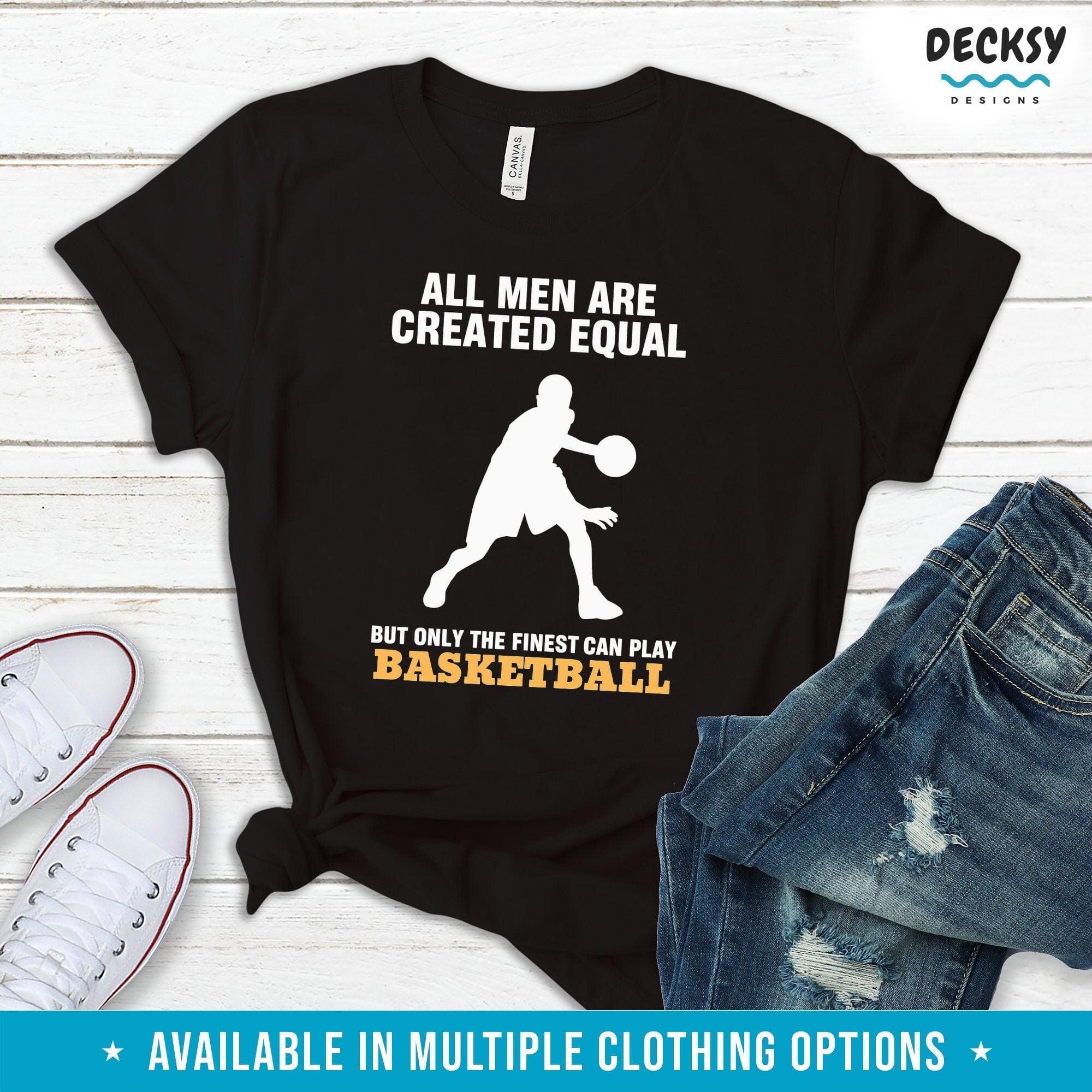 Basketball Shirt Men, Basketball Player Gift-Clothing:Gender-Neutral Adult Clothing:Tops & Tees:T-shirts:Graphic Tees-DecksyDesigns