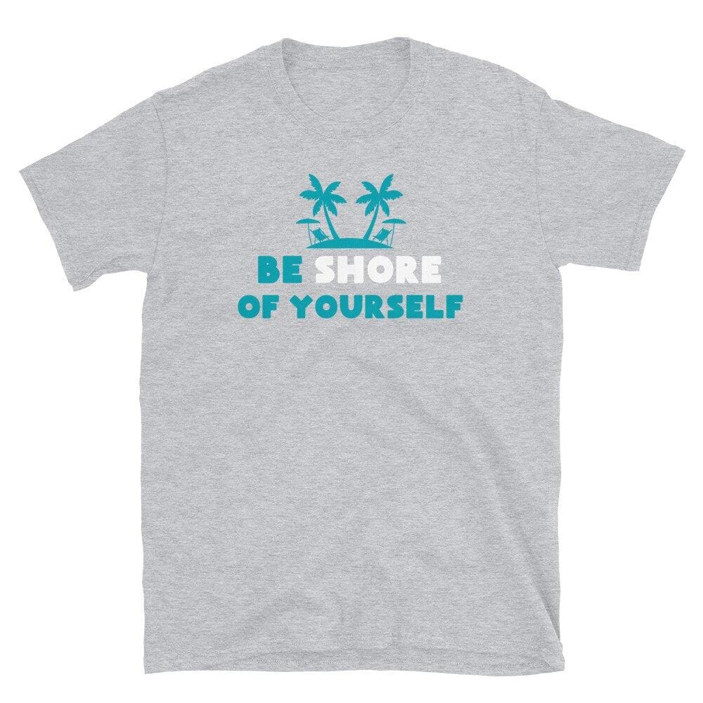 Beach Tshirt, Positivity Gift Tee-Clothing:Gender-Neutral Adult Clothing:Tops & Tees:T-shirts:Graphic Tees-DecksyDesigns